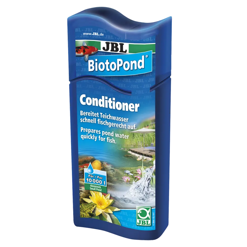 Fish-friendly pond environment: water conditioner for a healthy pond environment and protection against stress and disease