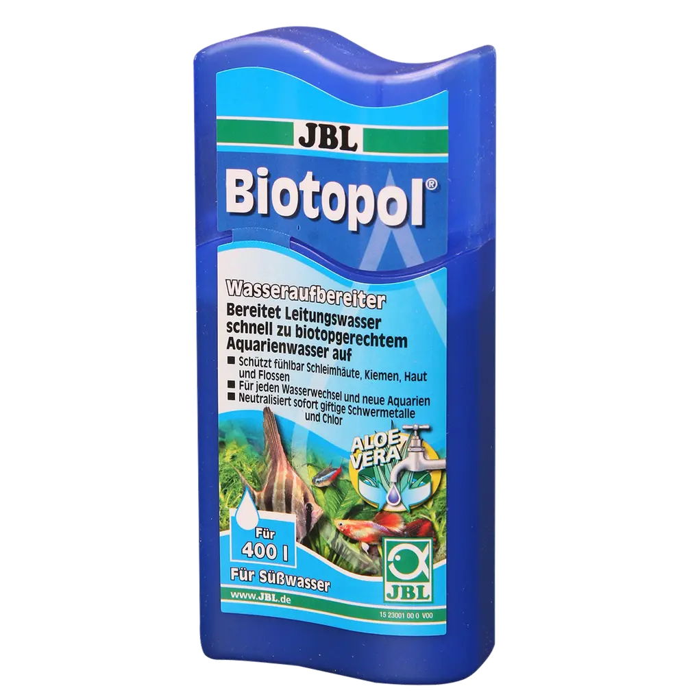 Voor vis- en plantvriendelijk aquariumwater: bij nieuwe installatie, waterverversing en ter versterking na visziekten voor zoetwateraquaria en waterschildpadden.