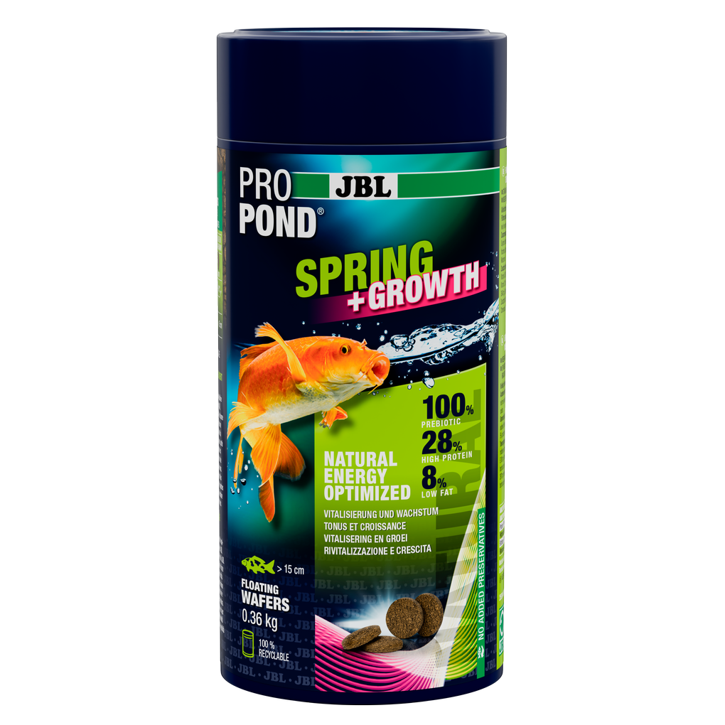 Rebuilds strength after winter rest and promotes growth (at a water temperature of 10–20 °C)