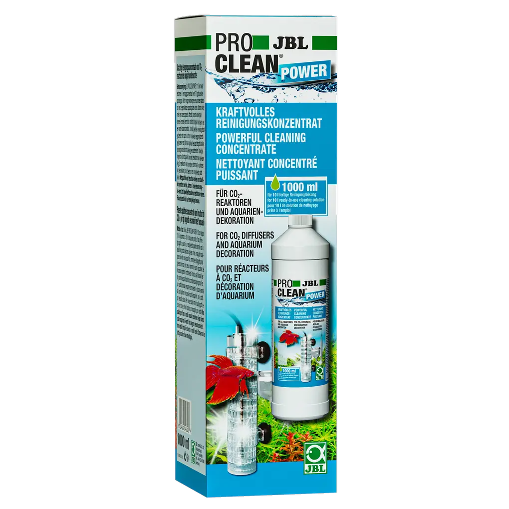 For effortless cleaning of technical equipment and decoration from algae and other organic contamination