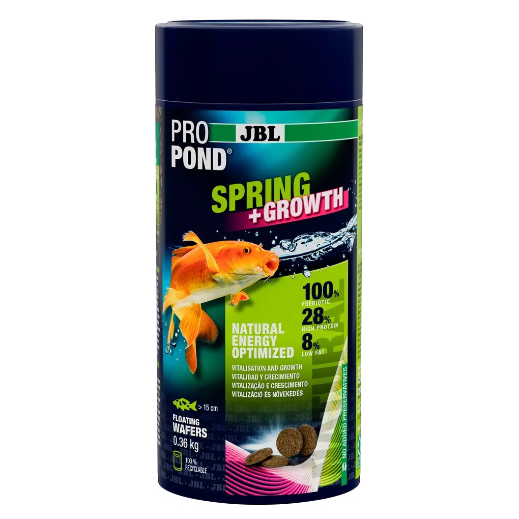 Rebuilds strength after winter rest and promotes growth (at a water temperature of 10–20 °C)