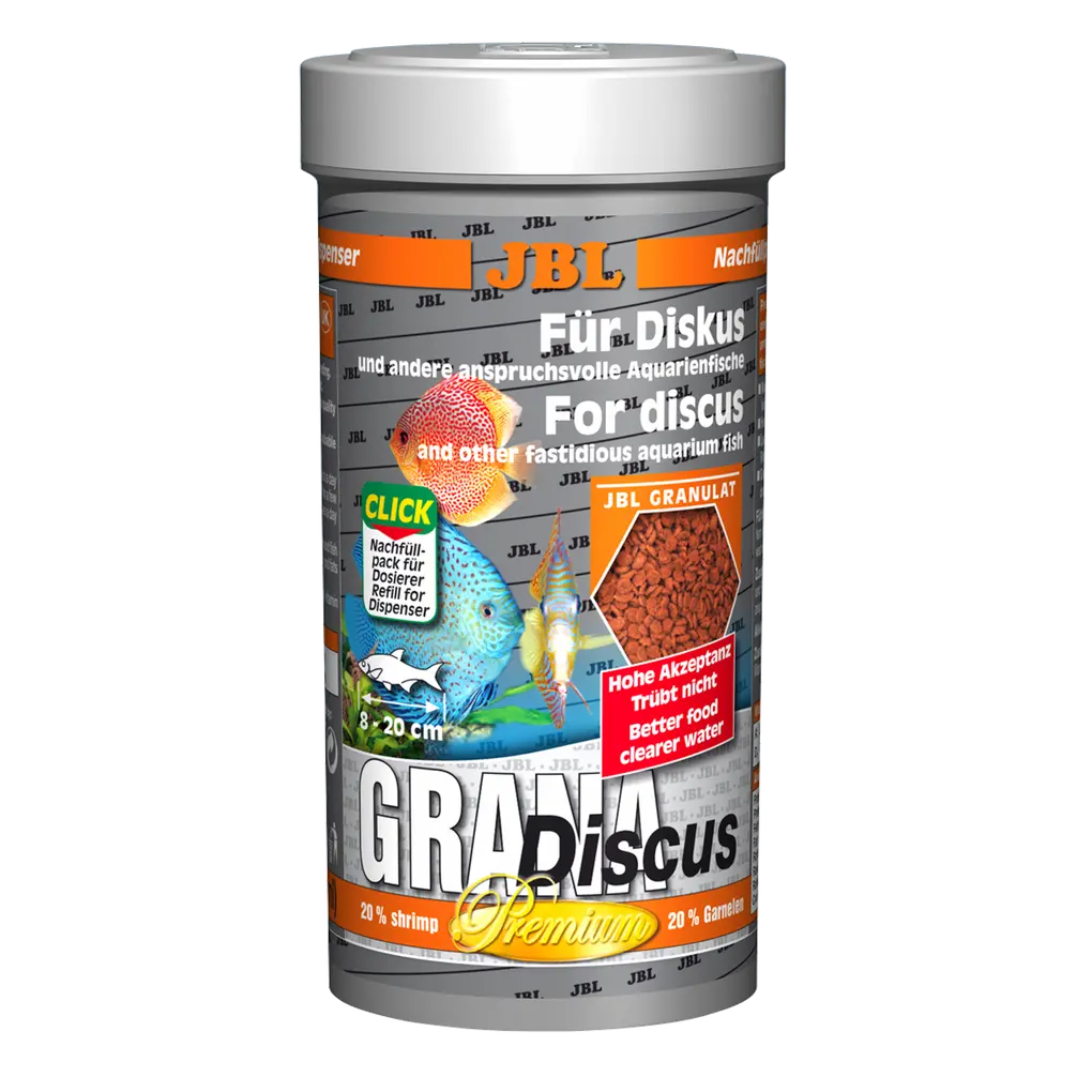 Complete nutrition, optimal growth and vibrant colours thanks to selected raw materials for demanding discus cichlids