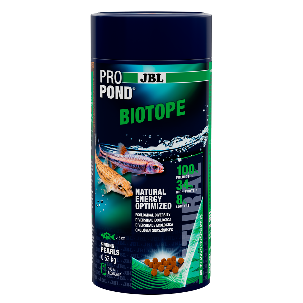 Appropriate nutrition for all small, native biotope fish (at a water temperature of 10-30 °C)