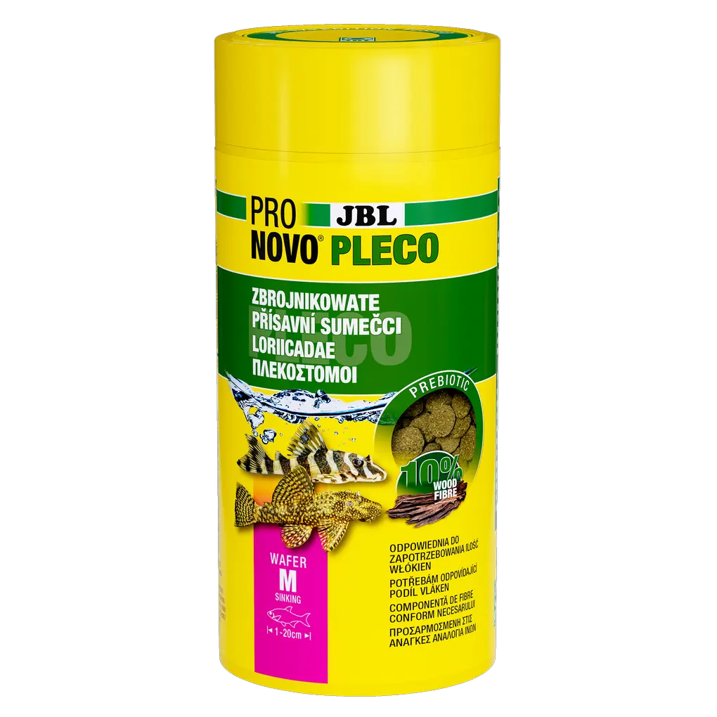 Krmné plátky pro všechny sumce, kteří se živí rostlinami a řasami, jako např. sumci anténoví. Obsah dřeva pokrývá potřeby druhů sumců, kteří potřebují dřevo okusovat.