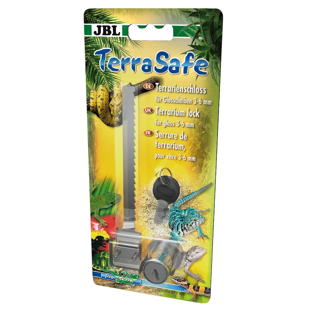 Safety for the terrarium: Terrarium lock for sliding doors