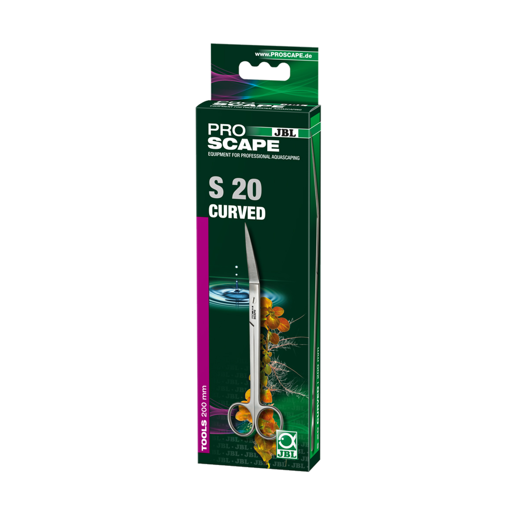 Professional and convenient trimming of plants for designing aquarium landscapes: Angled trimming shears for plant care in aquascaping.