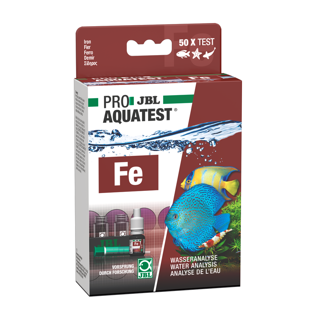 Simple and reliable monitoring of water values in aquariums/ponds. Determination of the optimum iron value in fresh and salt water.
