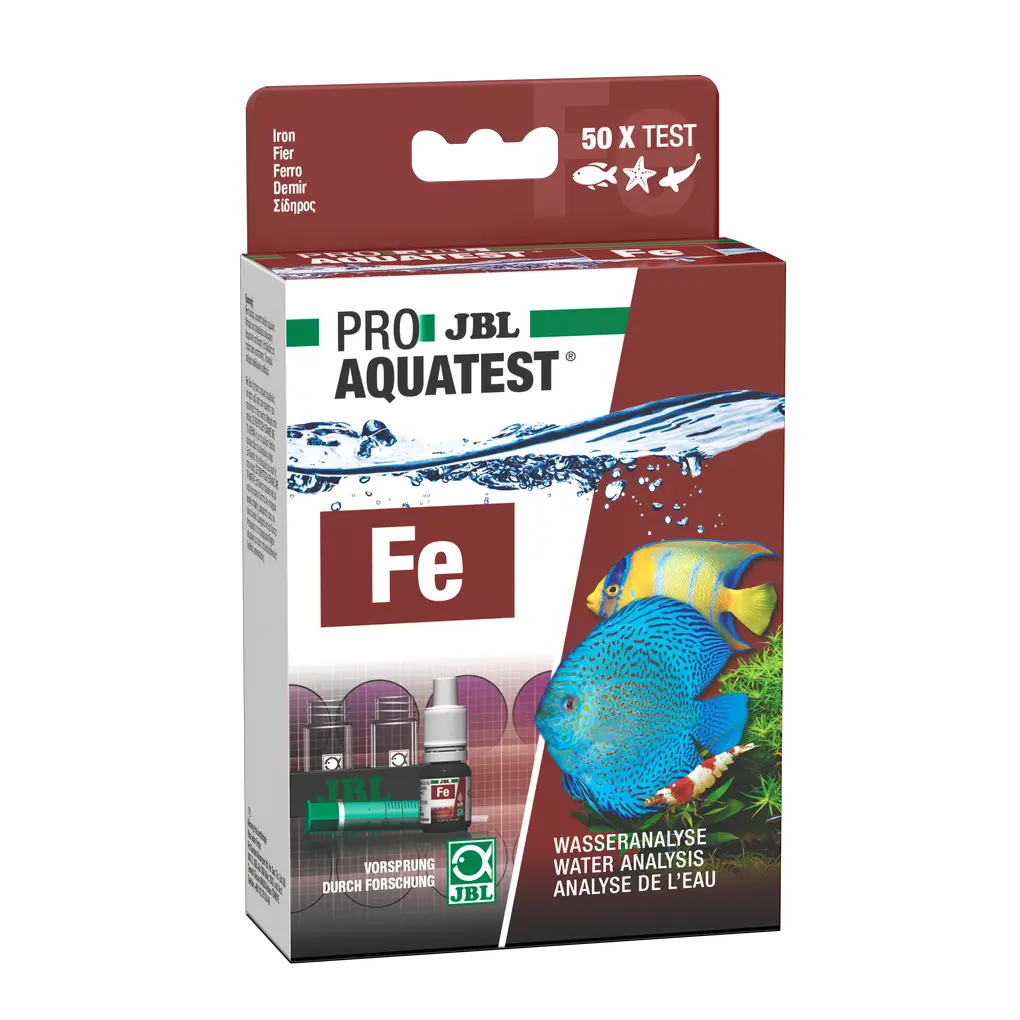 Simple and reliable monitoring of water values in aquariums/ponds. Determination of the optimum iron value in fresh and salt water.