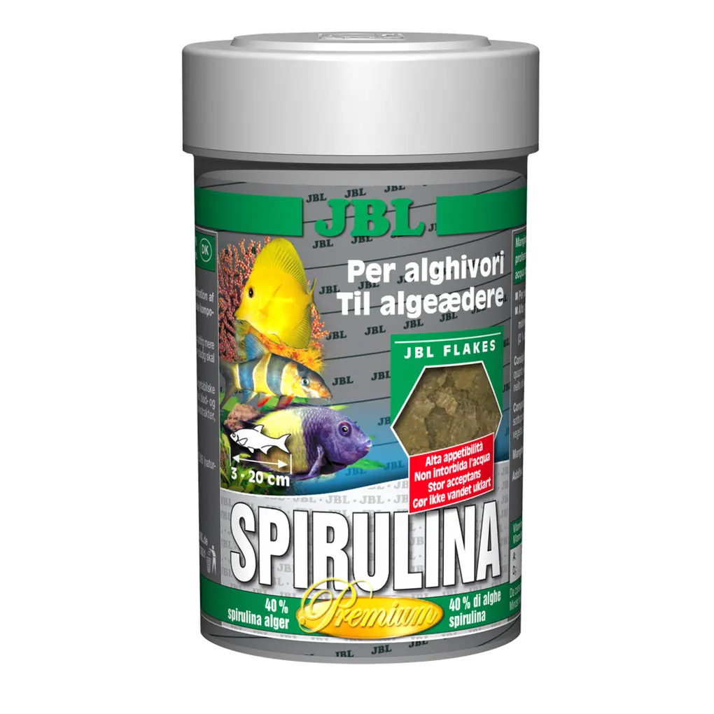 Maximum algae content for healthy nutrition: Complete nutrition and optimal growth of algae-eating freshwater and saltwater fish