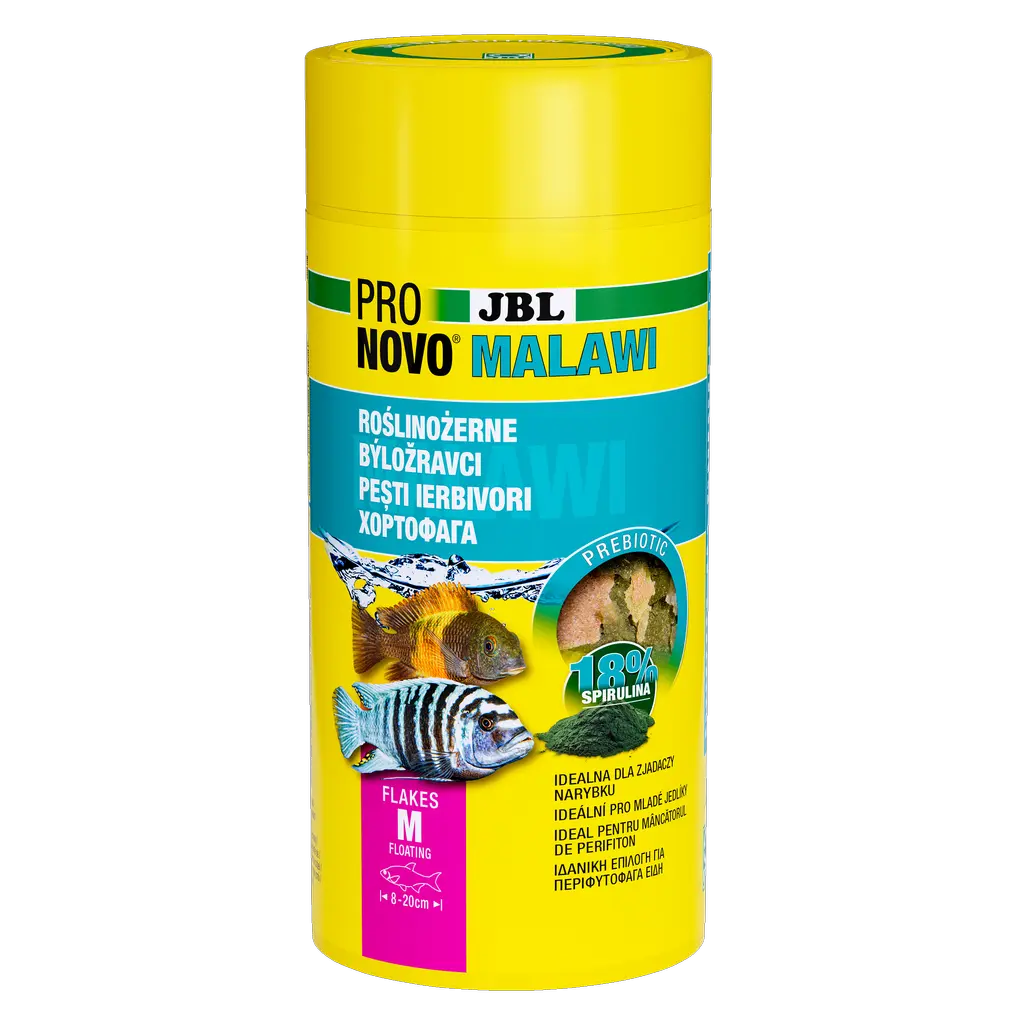 Prebiotické a plovoucí krmivo pro akvarijní ryby: Speciální vláknina v krmivu dodává pozitivním střevním bakteriím živiny pro zdravé trávení.