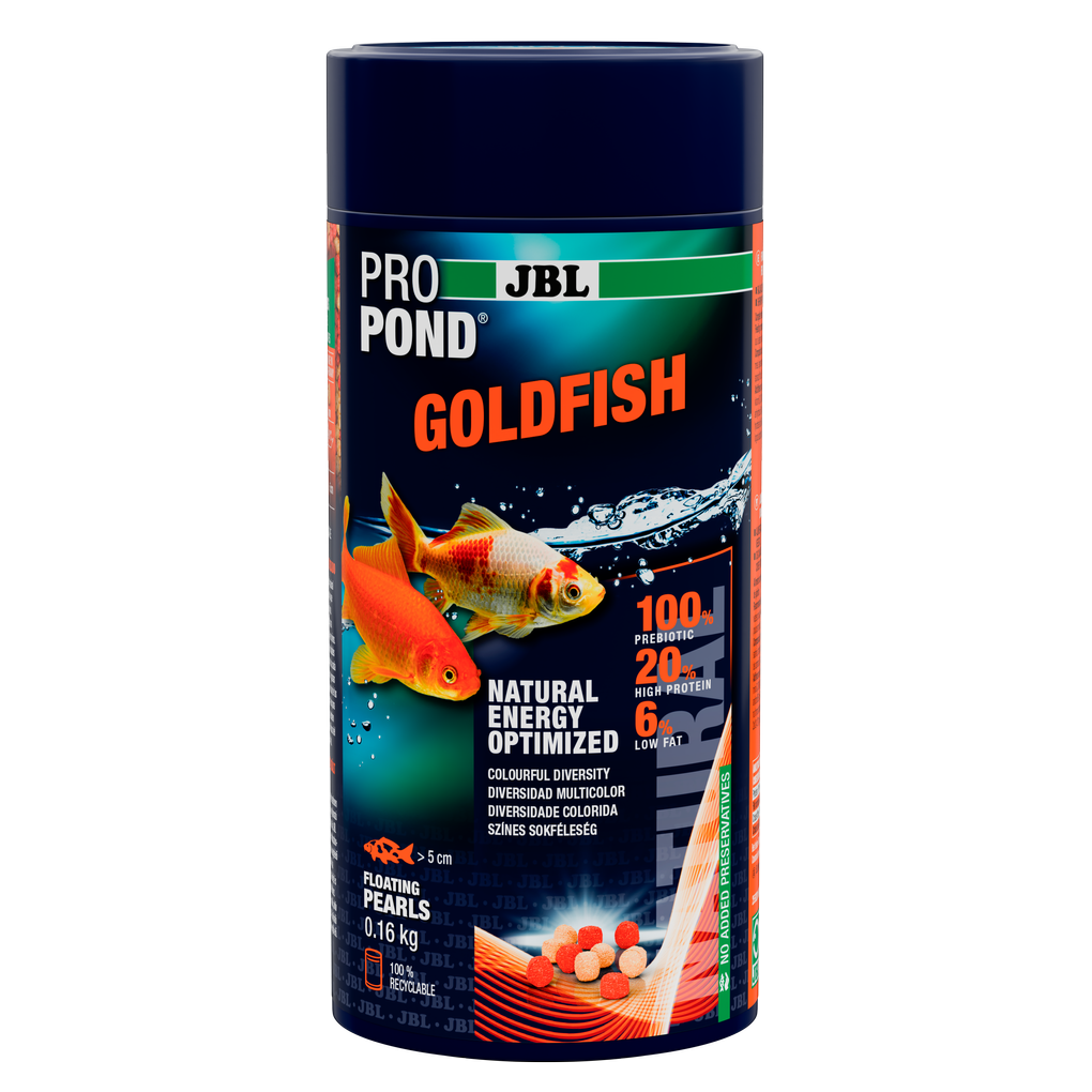 Balanced nutrition for healthy goldfish with vibrant colours (at a water temperature of 10–30 °C)