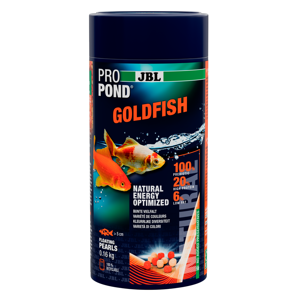 Alimentation équilibrée pour des poissons rouges en bonne santé aux couleurs vives (à une température de l'eau comprise entre 10 et 30 °C)
