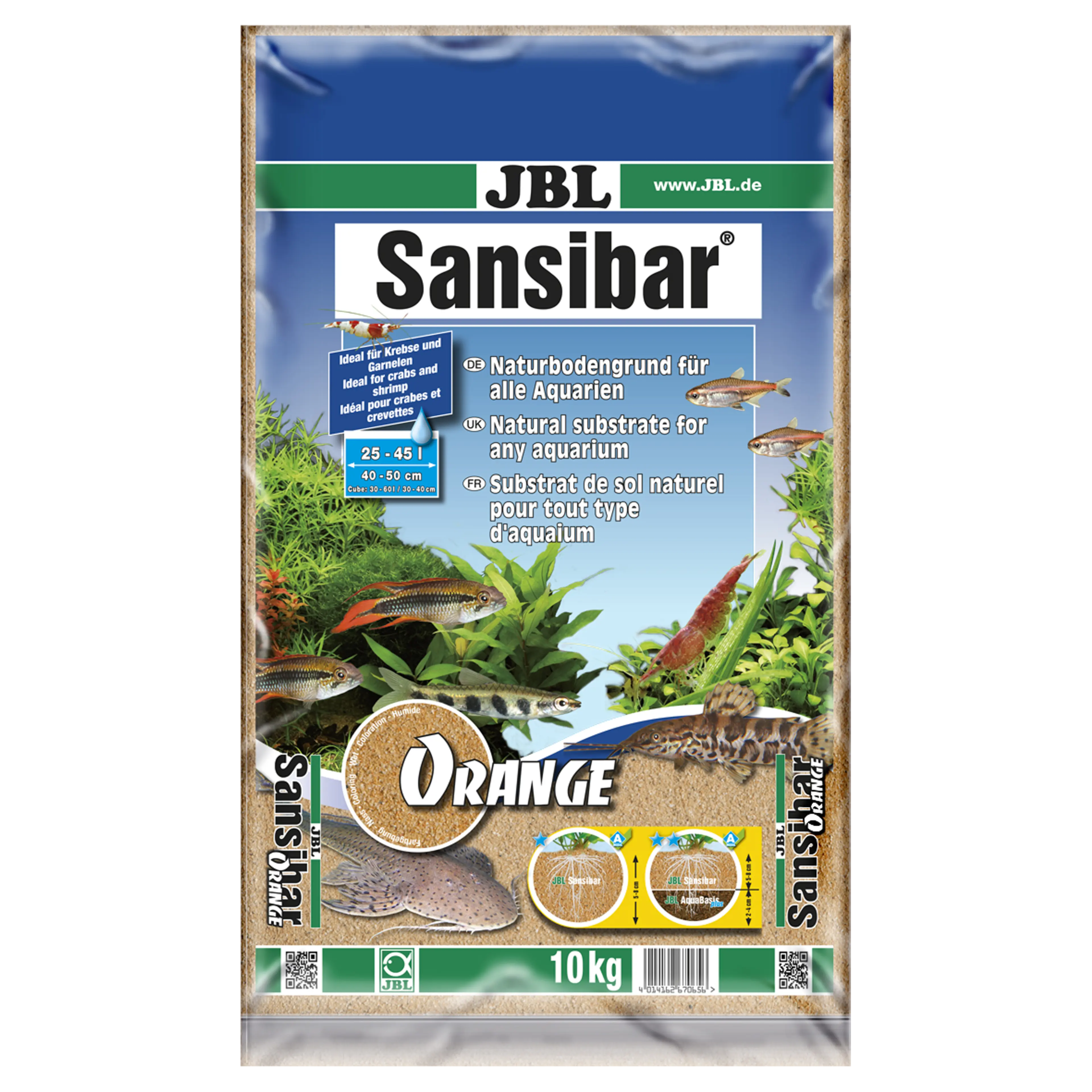 Fine, undyed sand substrate: substrate for freshwater and saltwater aquariums and aqua terrariums