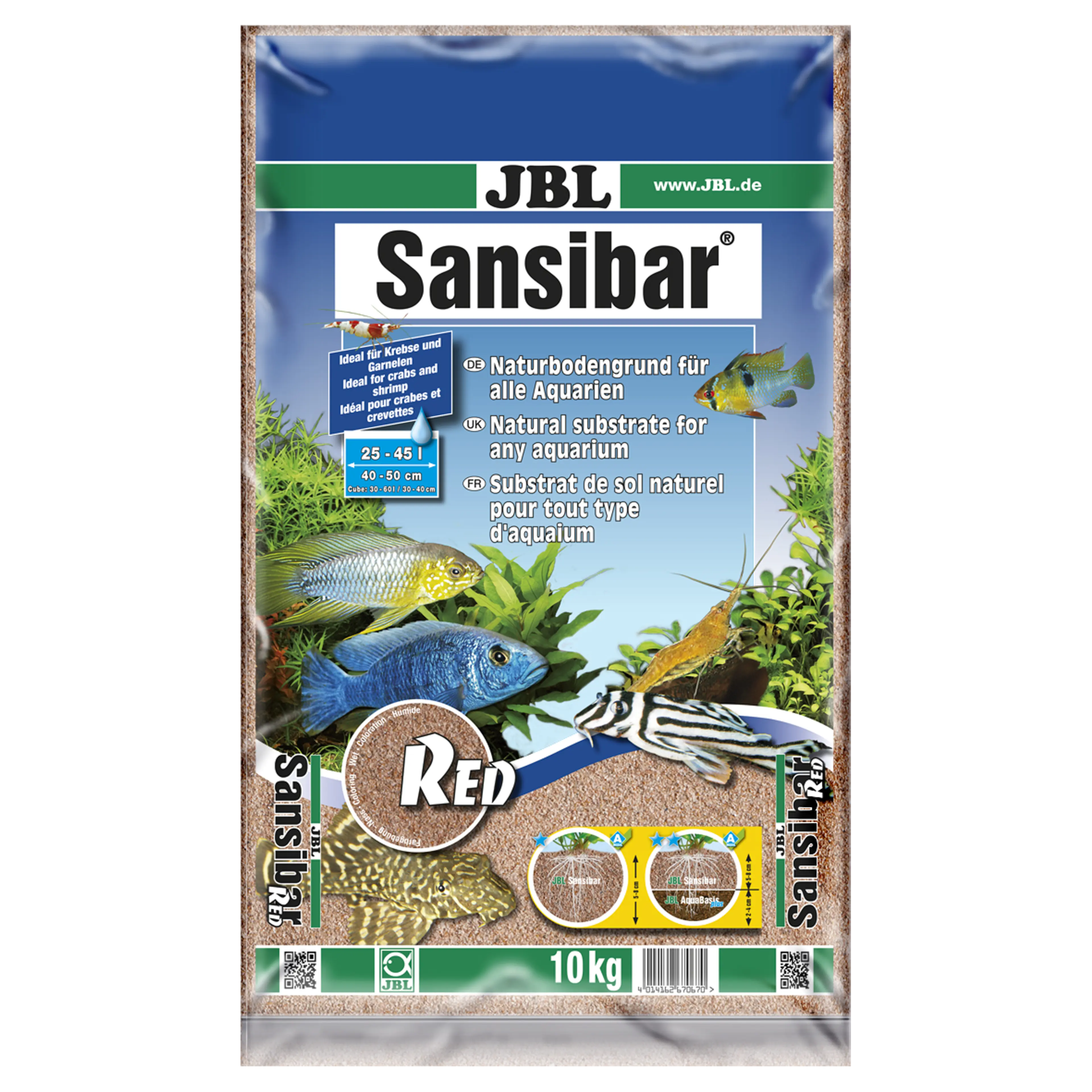 Fine, undyed sand substrate: substrate for freshwater and saltwater aquariums and aquaterrariums
