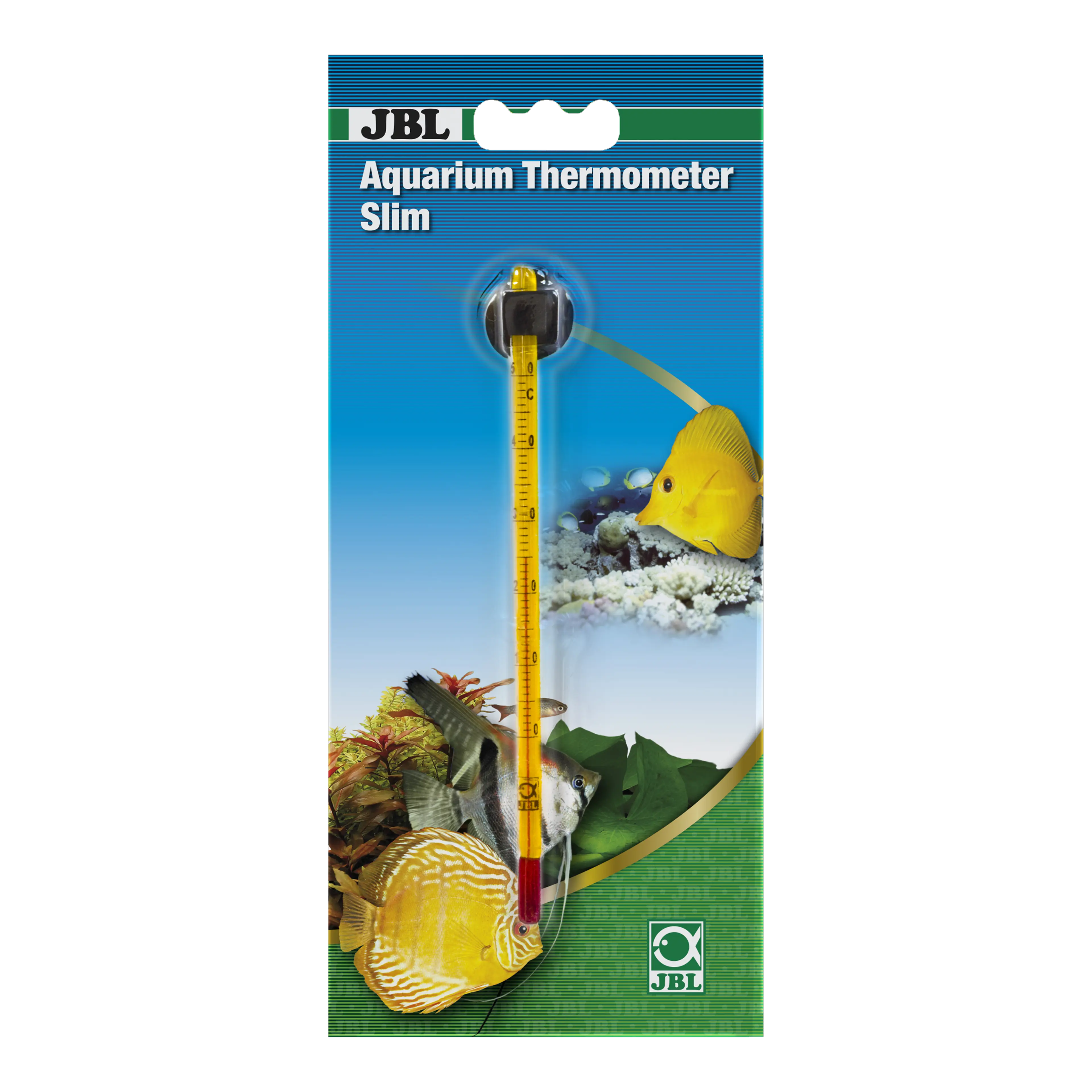 Precise measurement for healthy fish: highly accurate, slim glass thermometer for aquariums