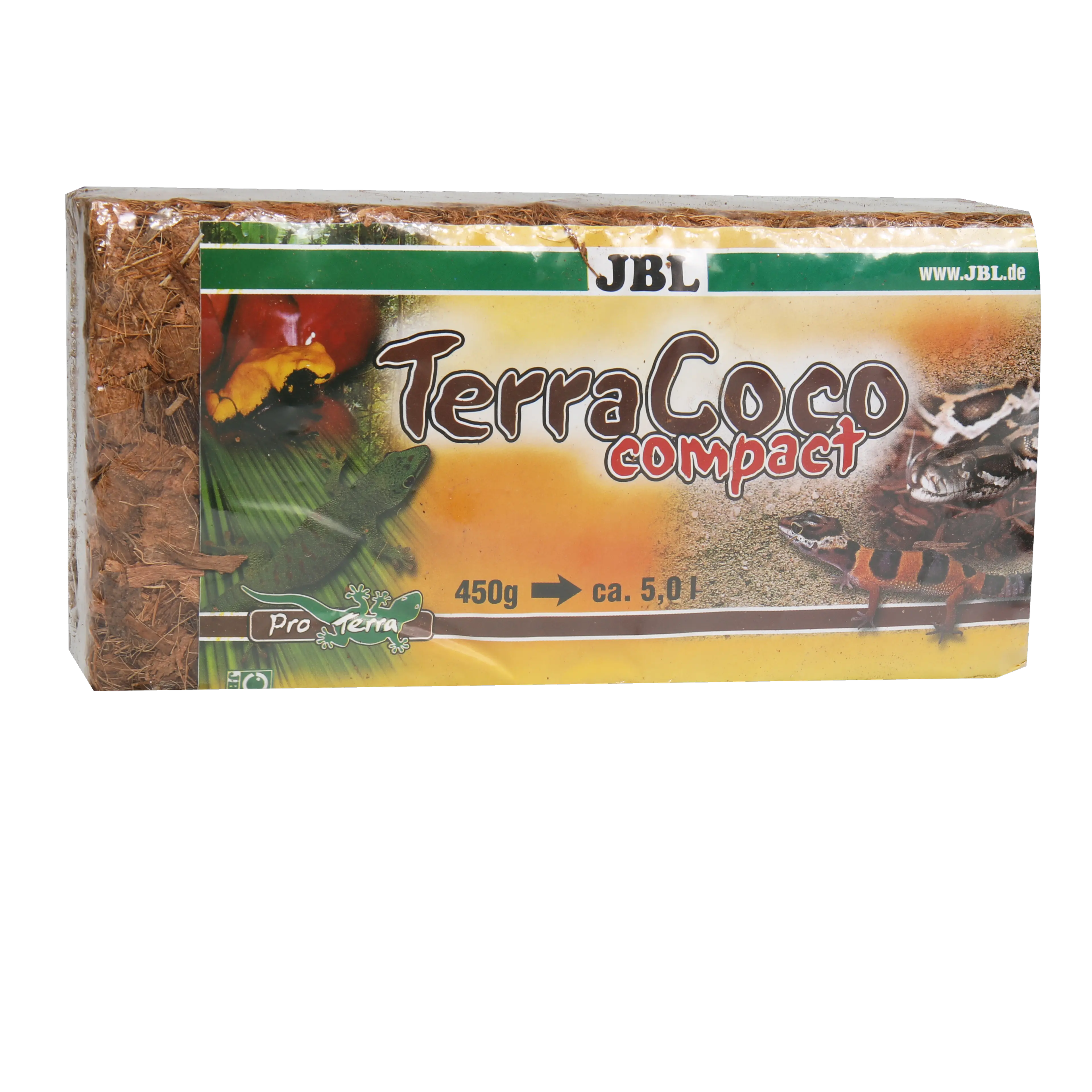 For all types of terrariums: natural substrate made from coconut chips.