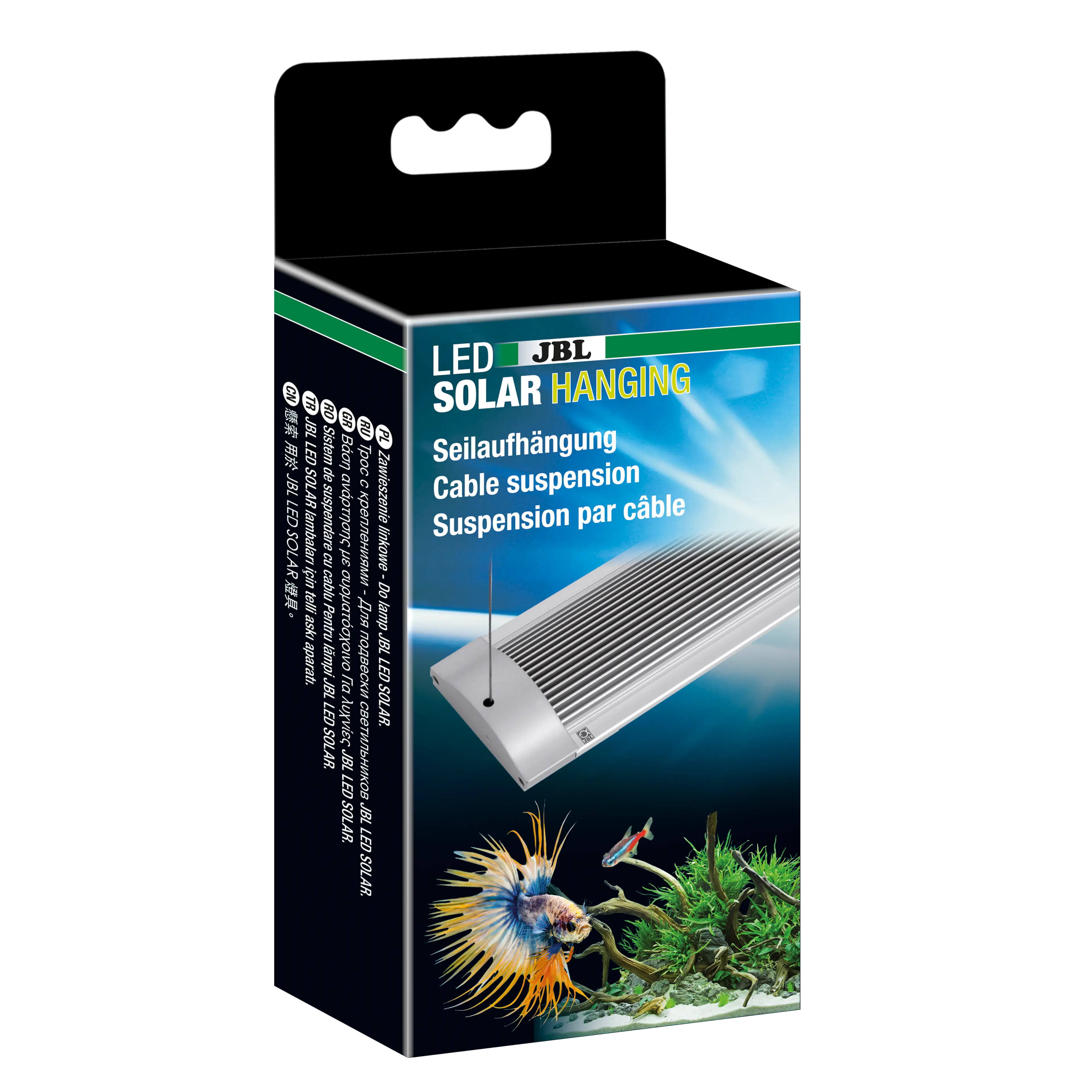 For hanging a JBL LED SOLAR light (Nature or Effect) from the ceiling
