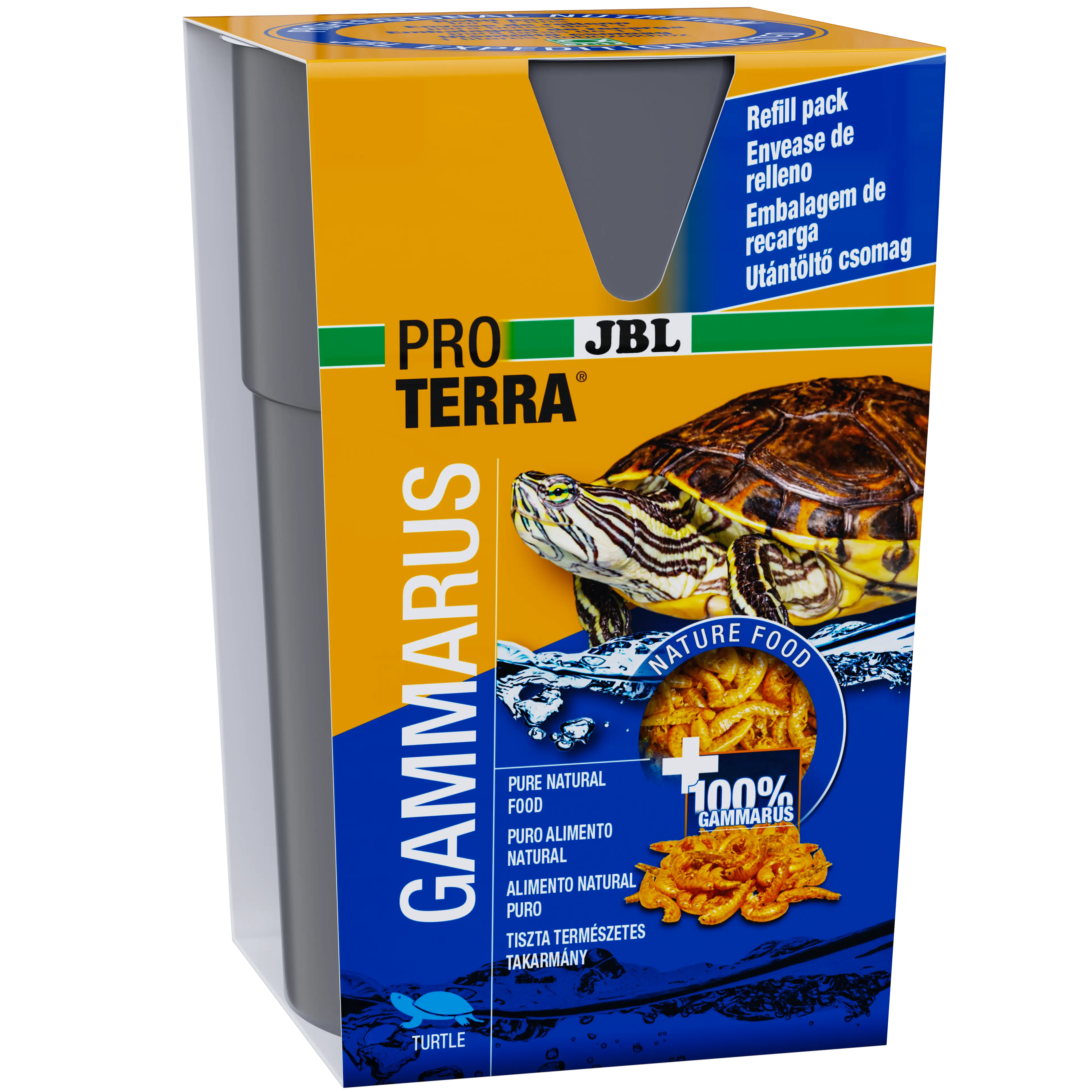 Single feed for aquatic and marsh turtles: Cleaned and naturally dried freshwater shrimp (Gammarus) approx. 1–1.5 cm in length.
