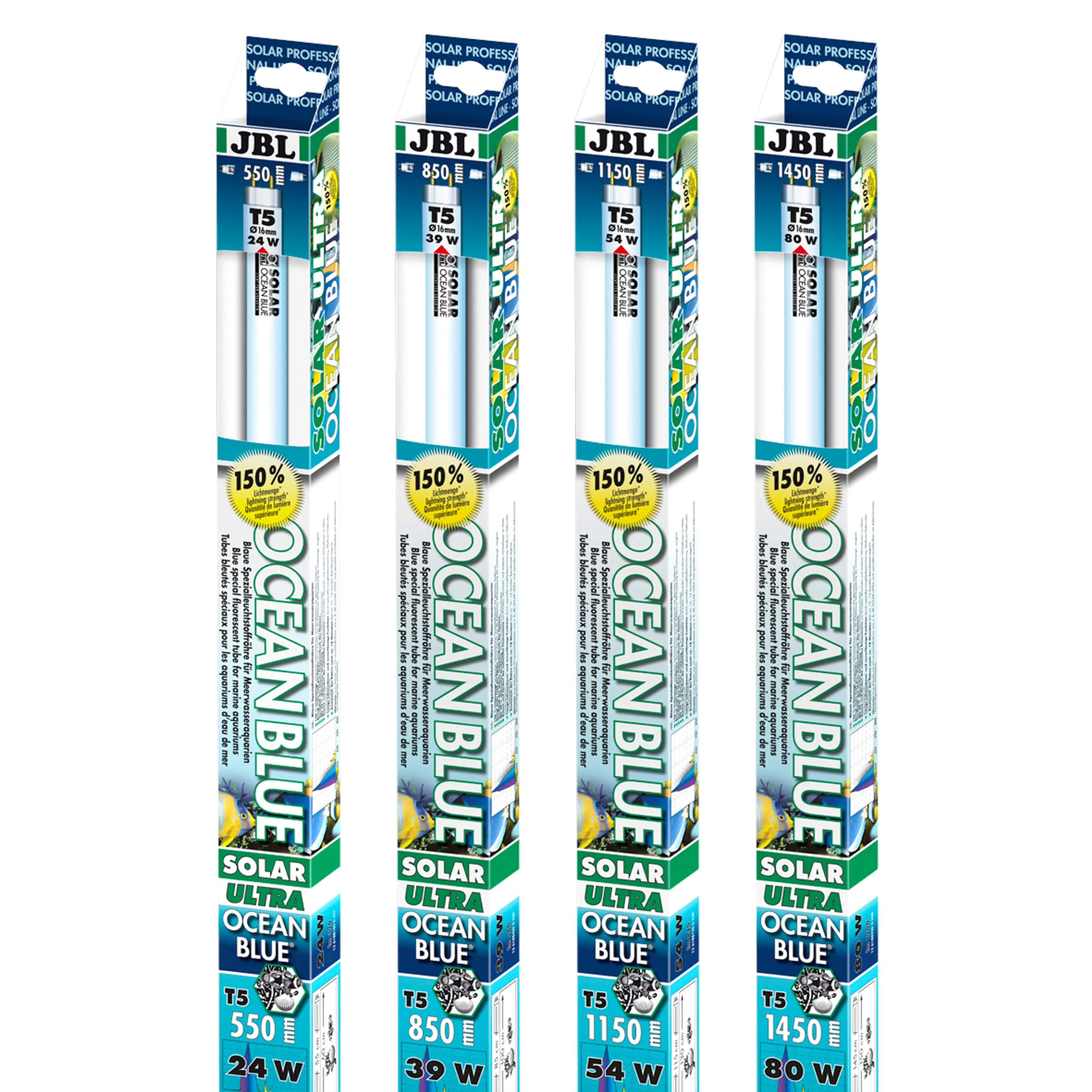 Special blue fluorescent tube to enhance the natural colours of corals, shells and other invertebrates in saltwater aquariums.