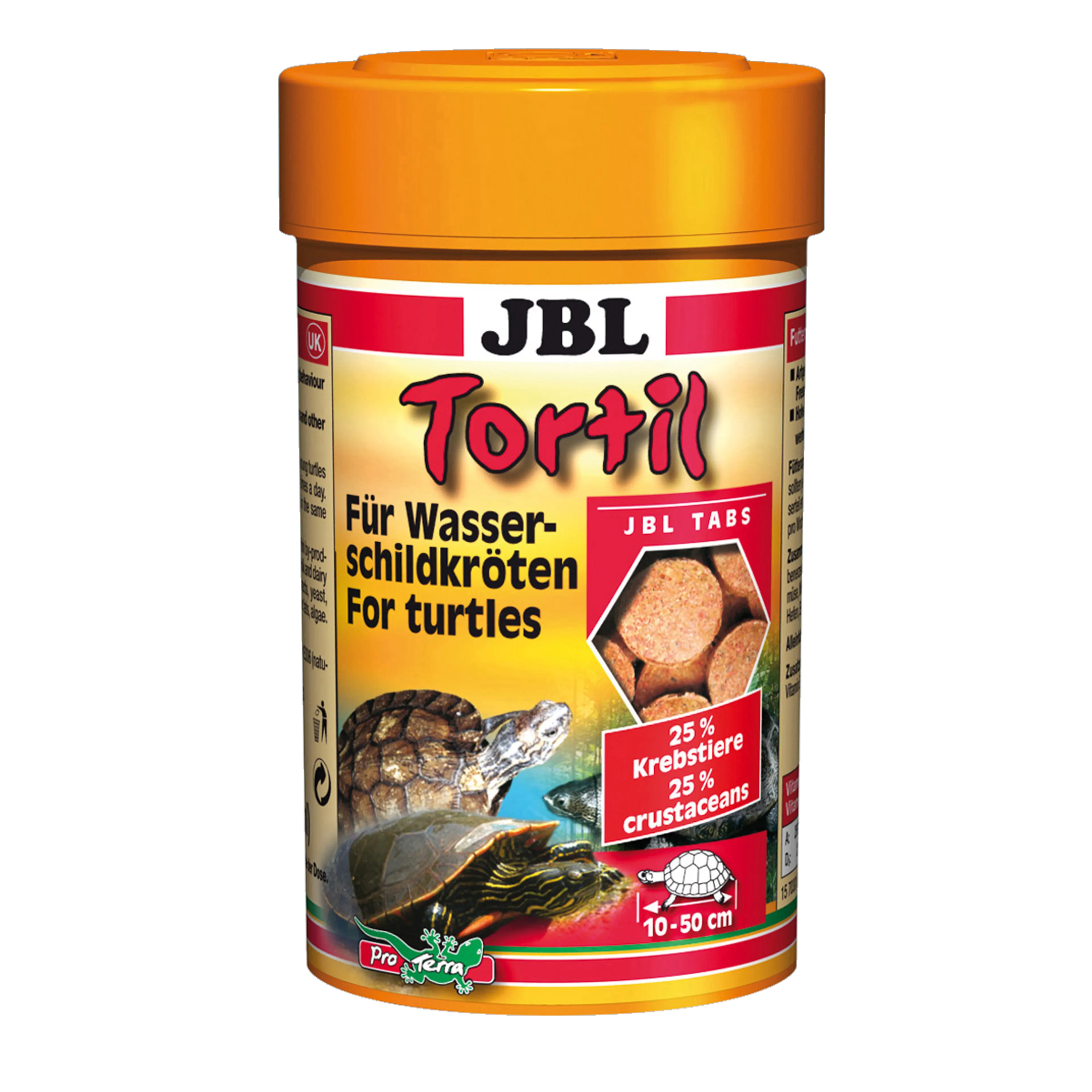 Main food for aquatic and marsh turtles: Food tablets for turtles measuring 10–50 cm, complete food for aquatic turtles