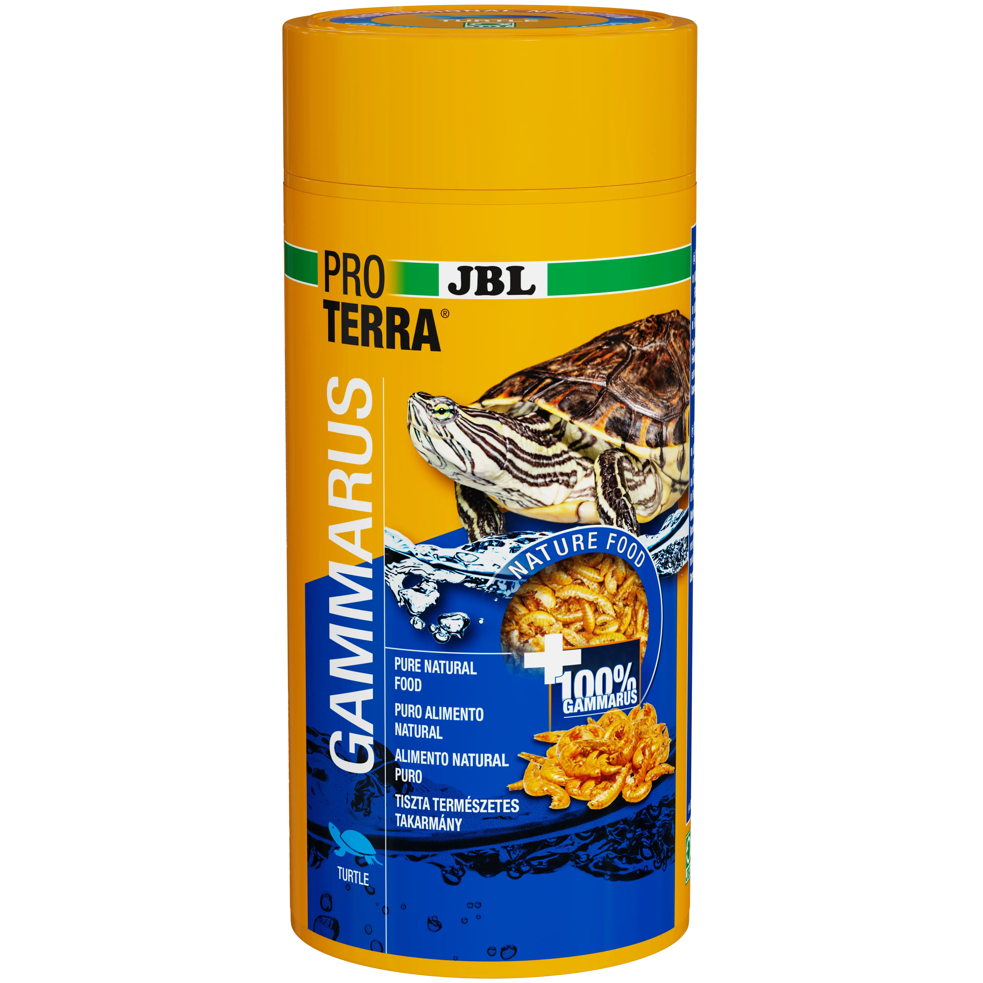 Single feed for aquatic and marsh turtles: Cleaned and naturally dried freshwater shrimp (Gammarus) approx. 1–1.5 cm in length.