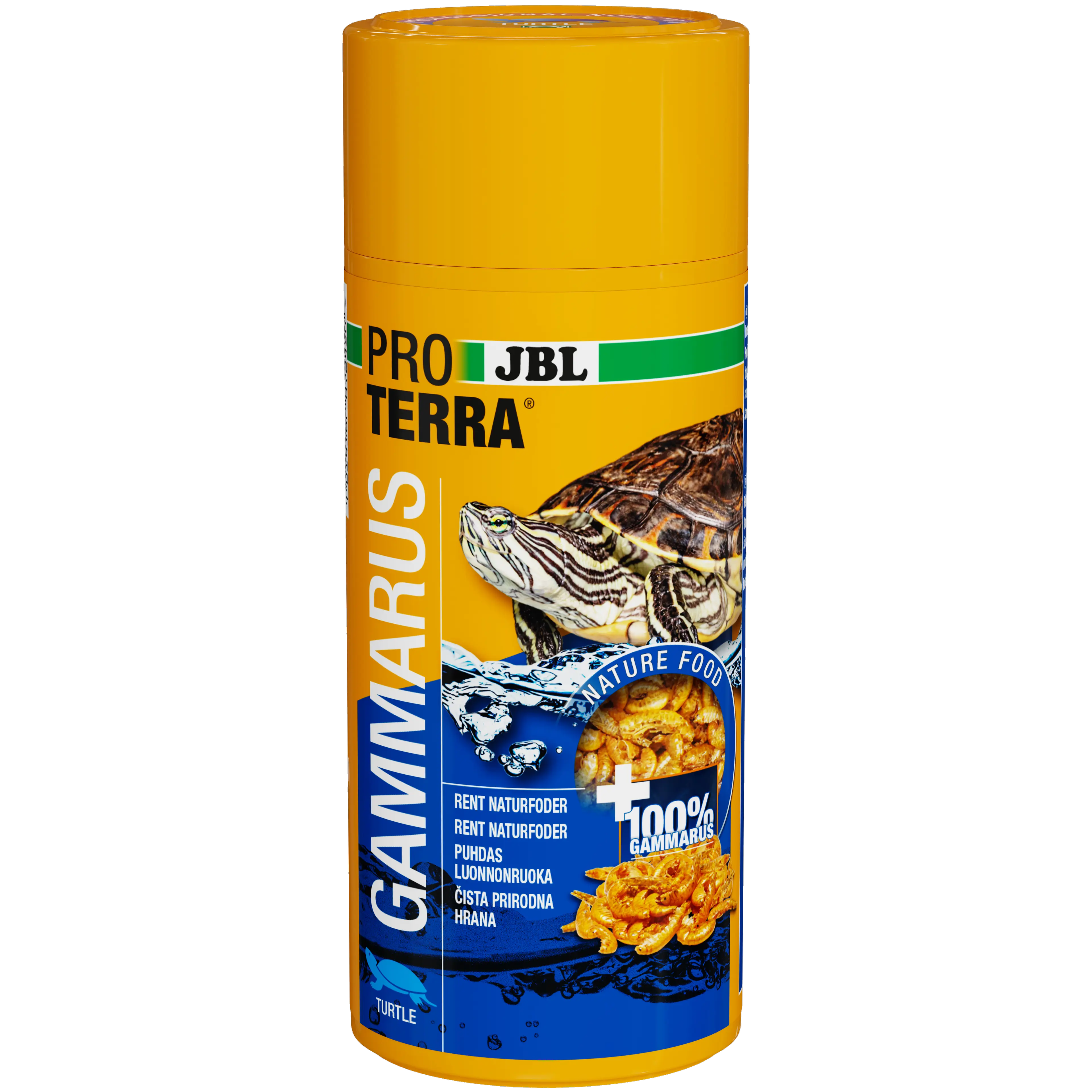 Single feed for aquatic and marsh turtles: Cleaned and naturally dried freshwater shrimp (Gammarus) approx. 1–1.5 cm in length.