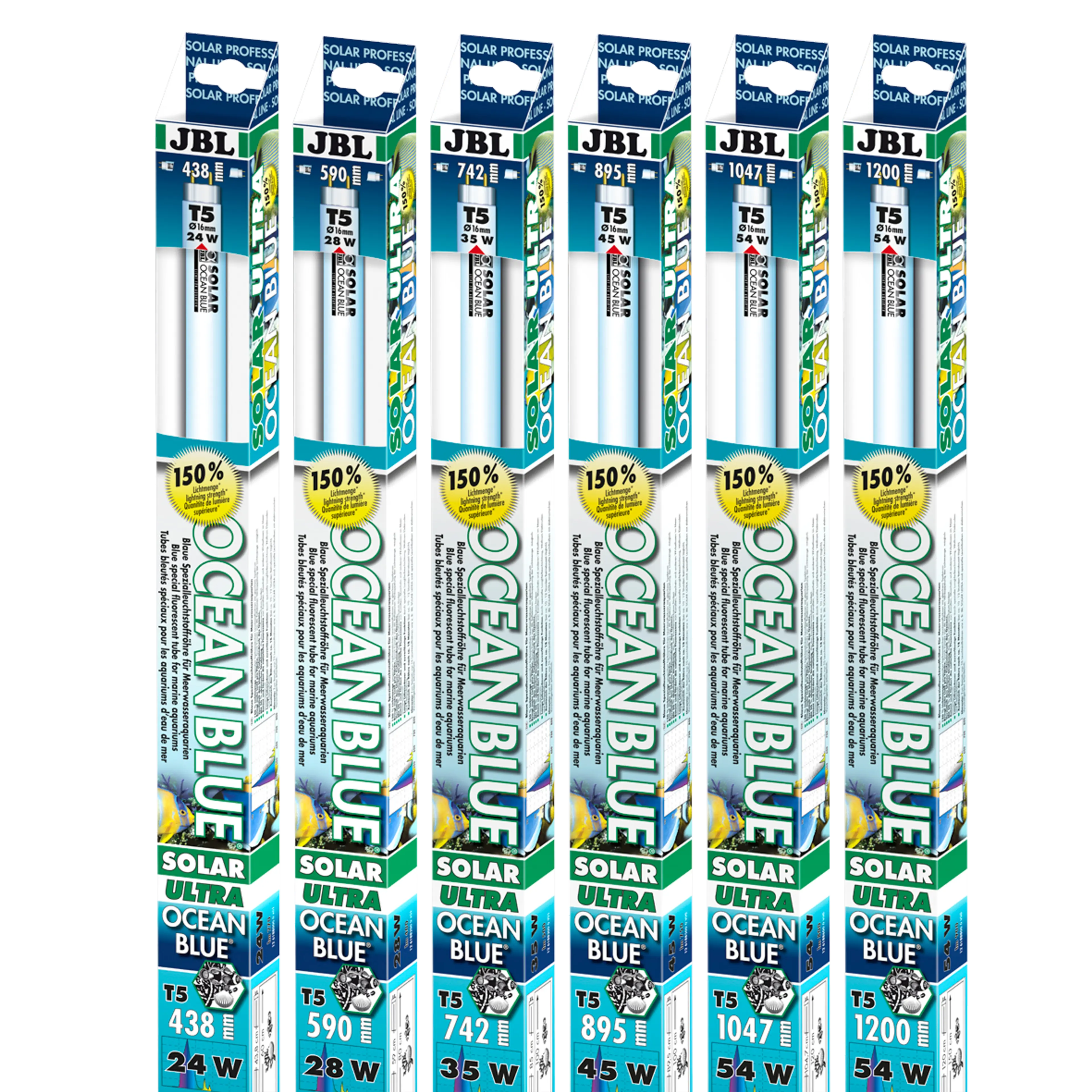 Special blue fluorescent tube to enhance the natural colours of corals, shells and other invertebrates in saltwater aquariums.