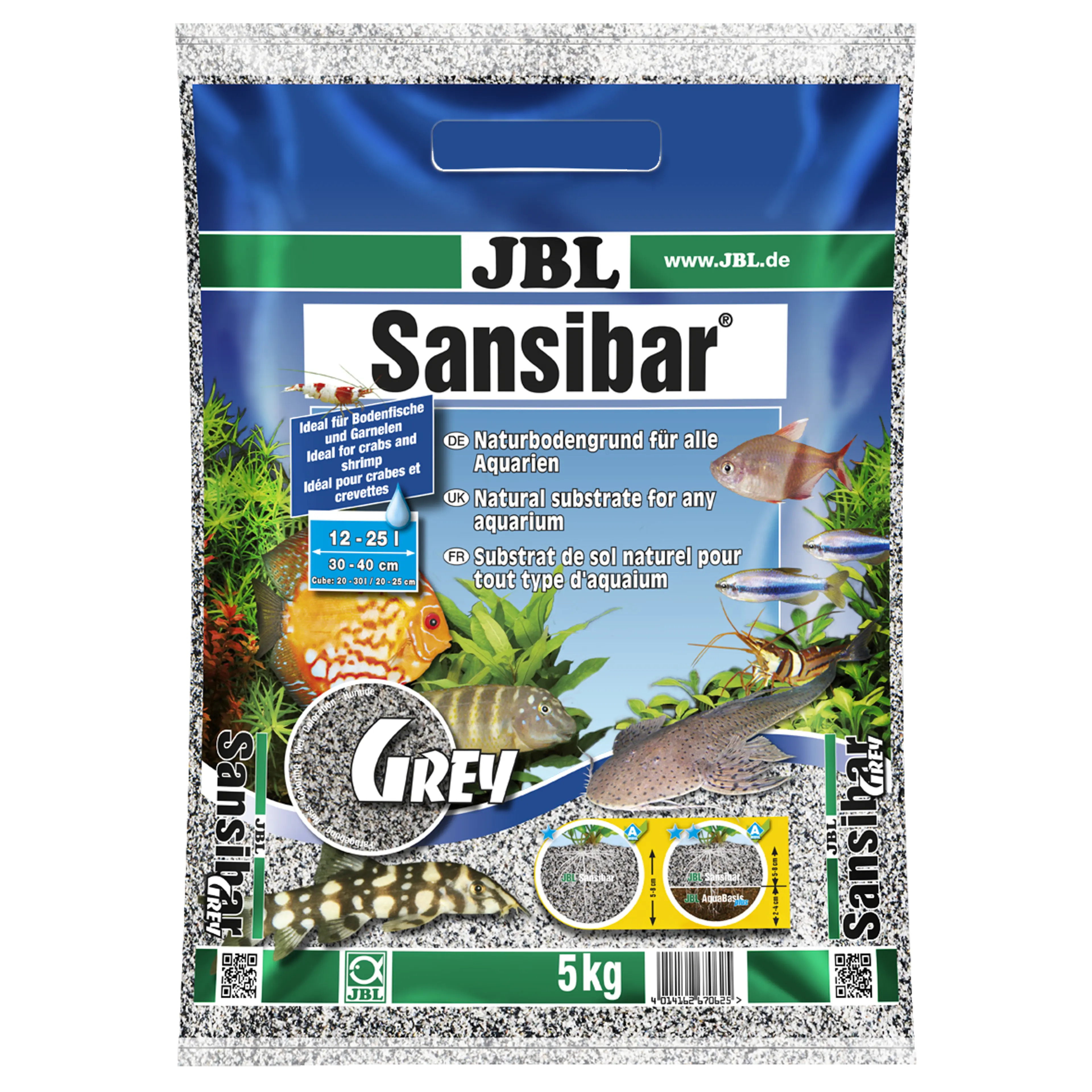 Fine, undyed sand substrate: substrate for freshwater and saltwater aquariums and aquaterrariums