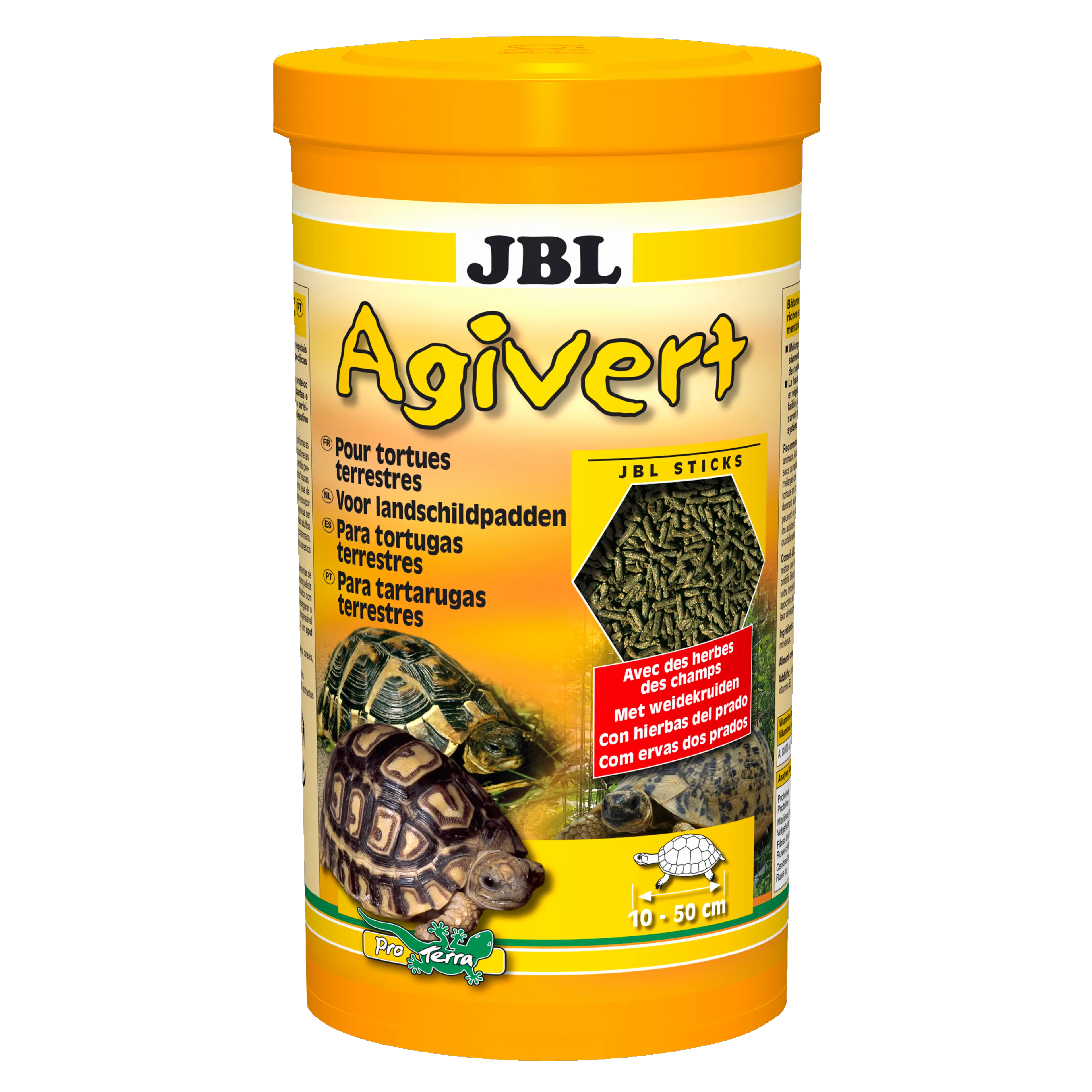 Especialmente indicado para las necesidades nutricionales de las tortugas terrestres: barritas alimenticias elaboradas con una mezcla de materias primas puramente vegetales.