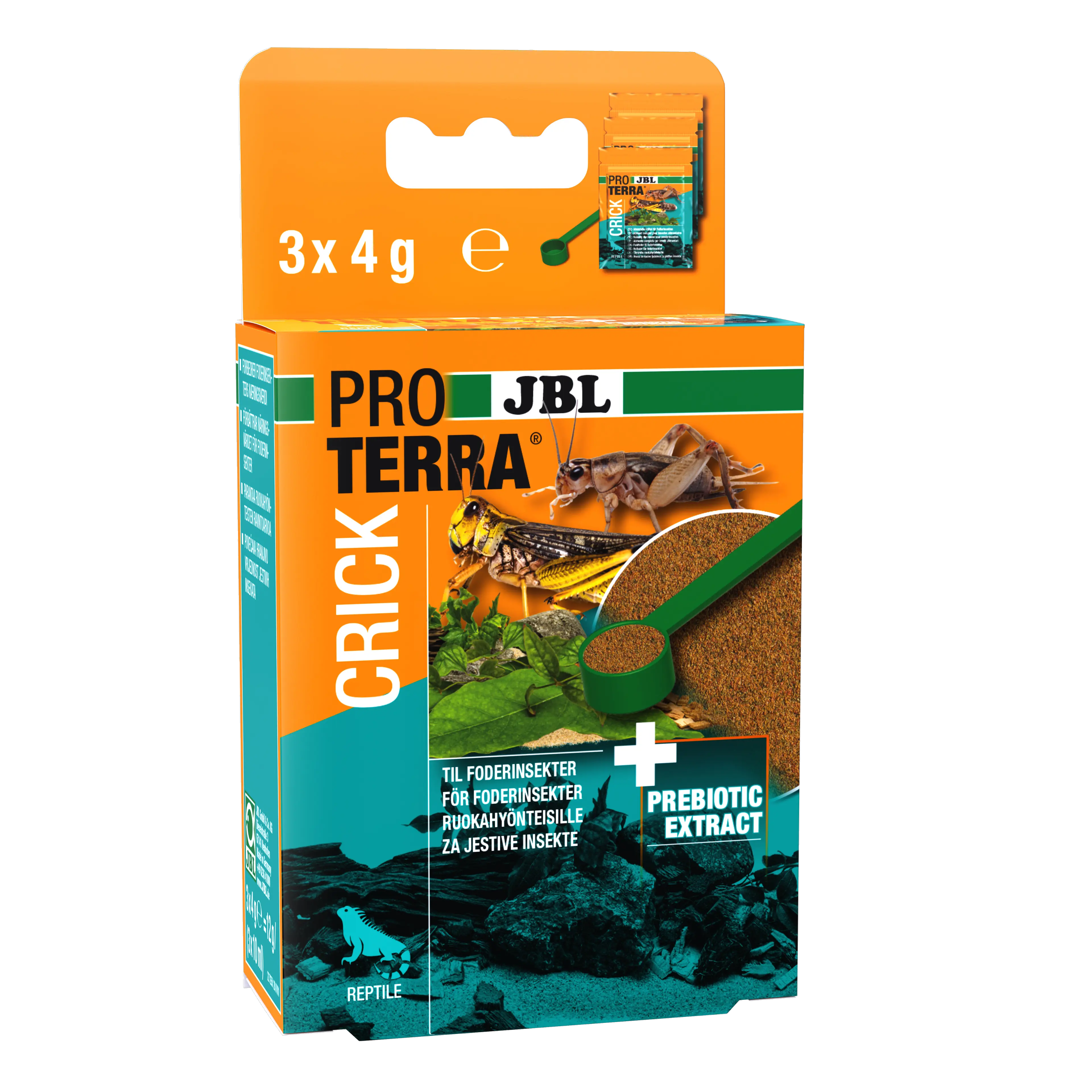 Improving the nutritional value of feed insects for terrarium animals: Complete feed for crickets and other insects