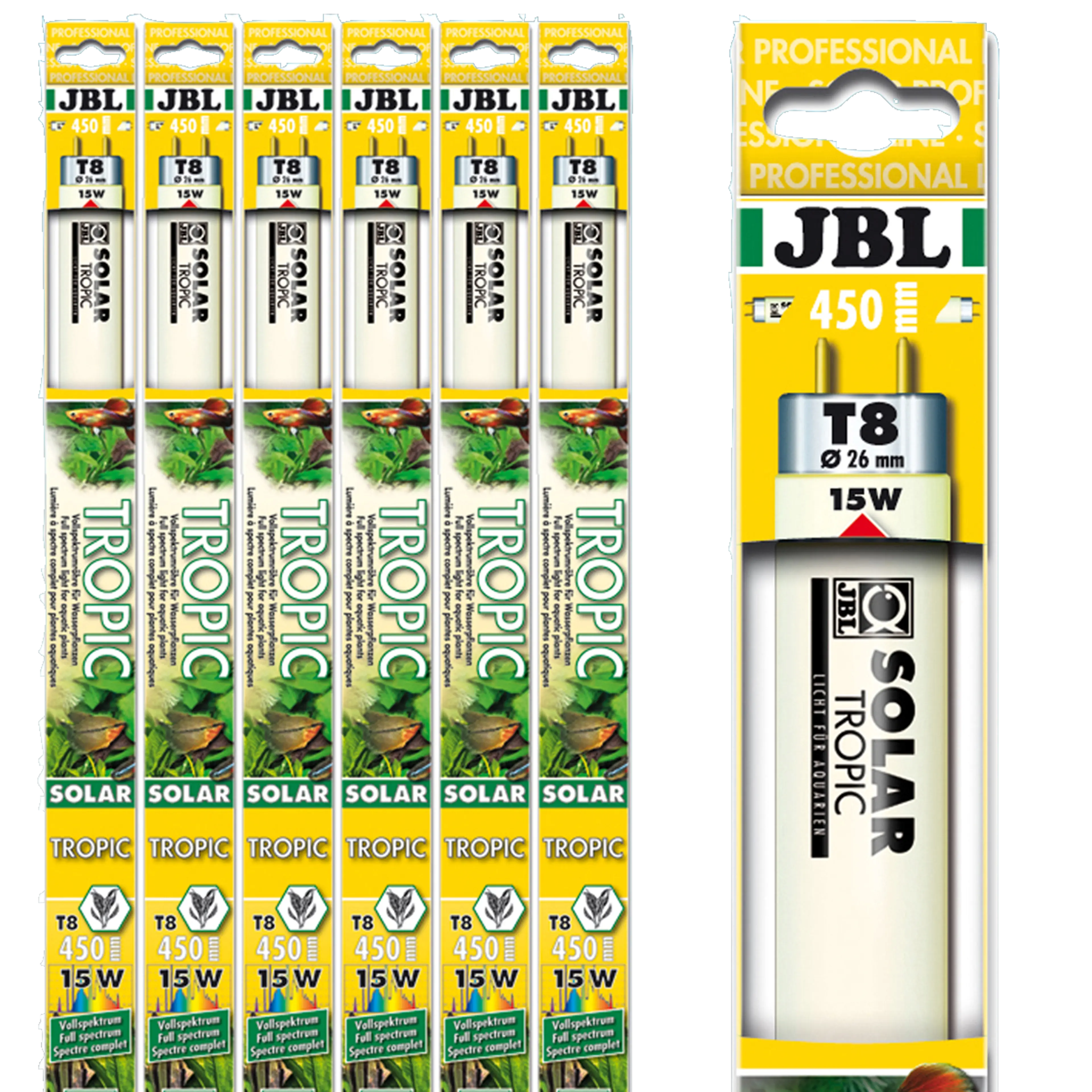 Solar fluorescent tube with full spectrum similar to sunlight for perfect growth of all aquarium plants