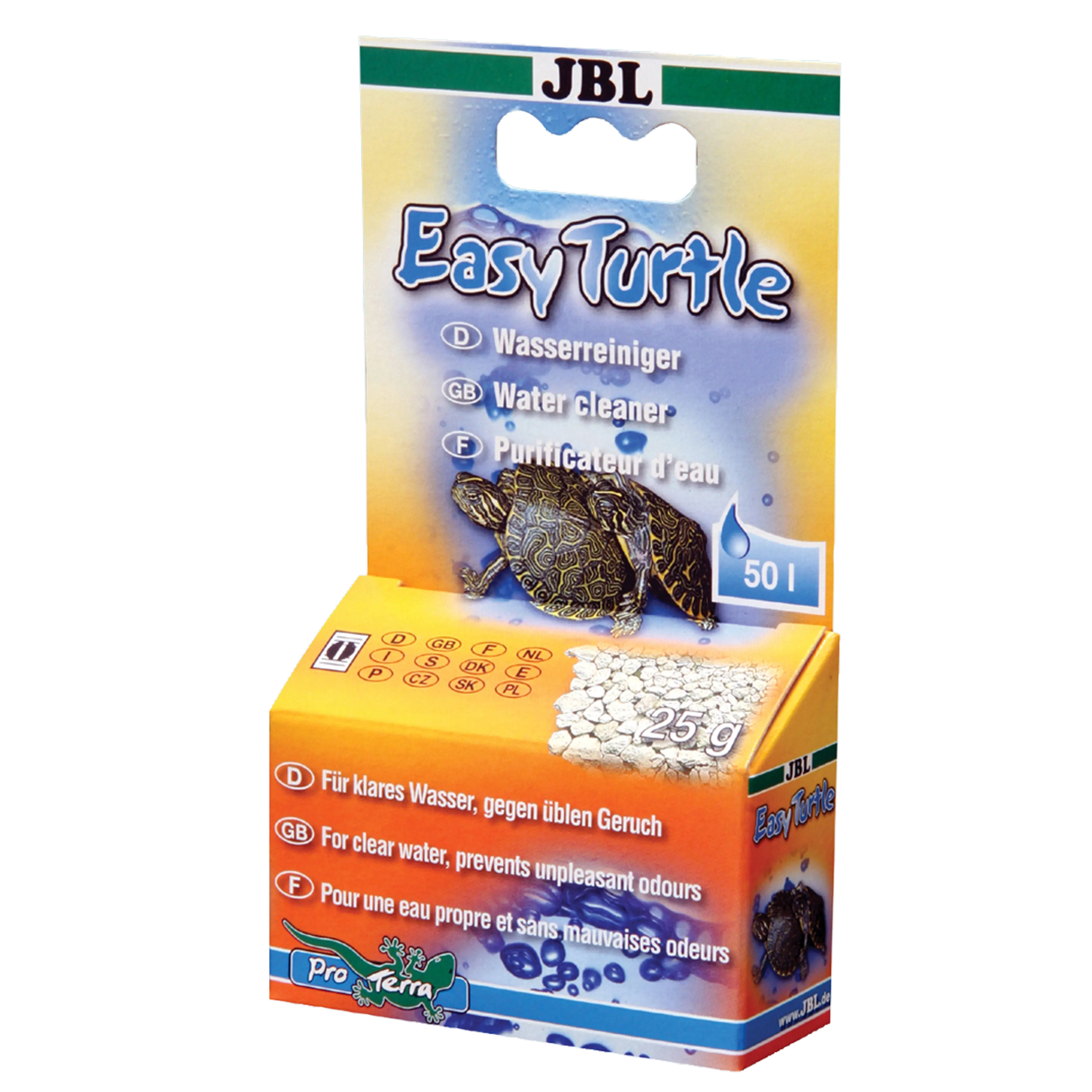 Special mineral granulate for odourless and crystal-clear water in aquaterrariums