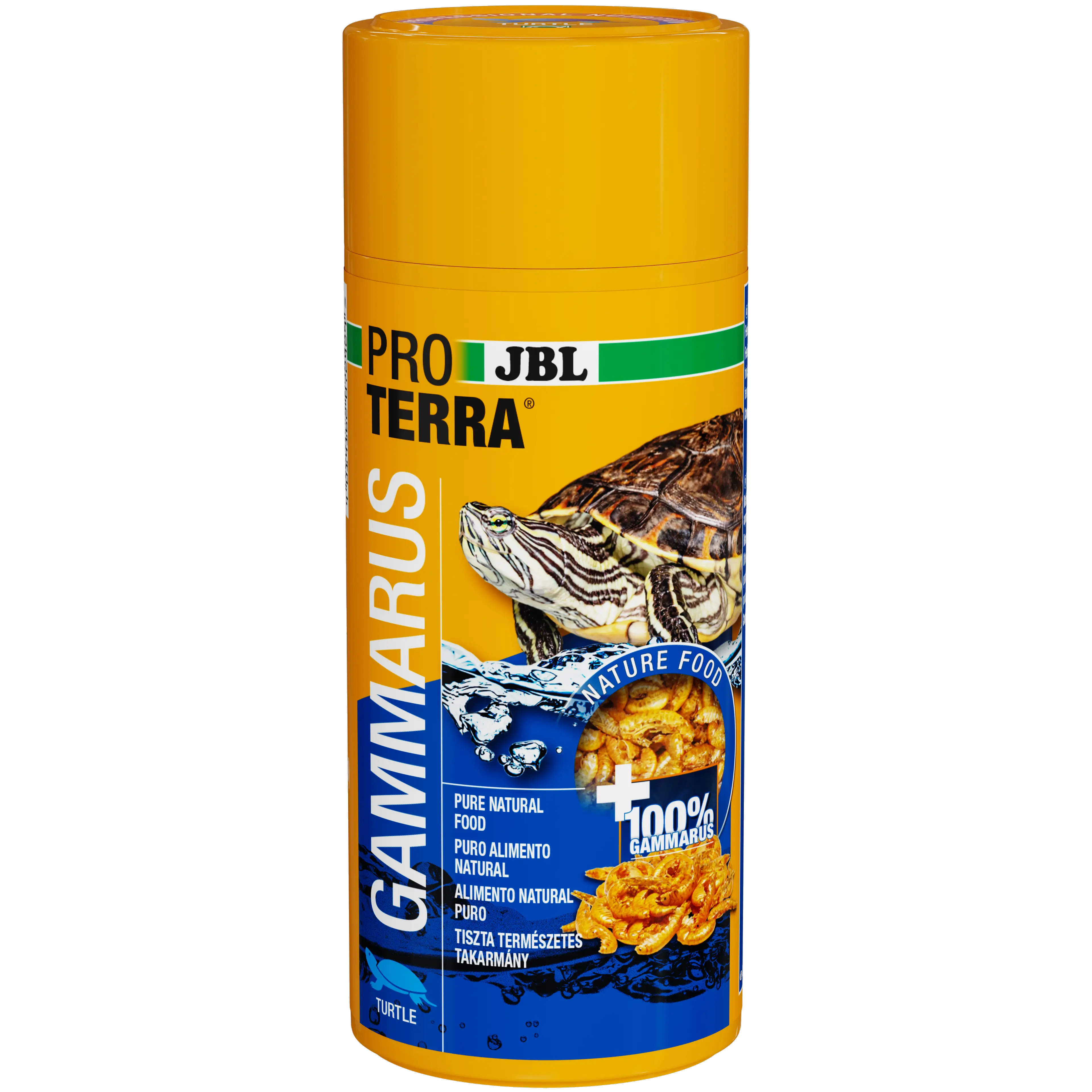 Single feed for aquatic and marsh turtles: Cleaned and naturally dried freshwater shrimp (Gammarus) approx. 1–1.5 cm in length.