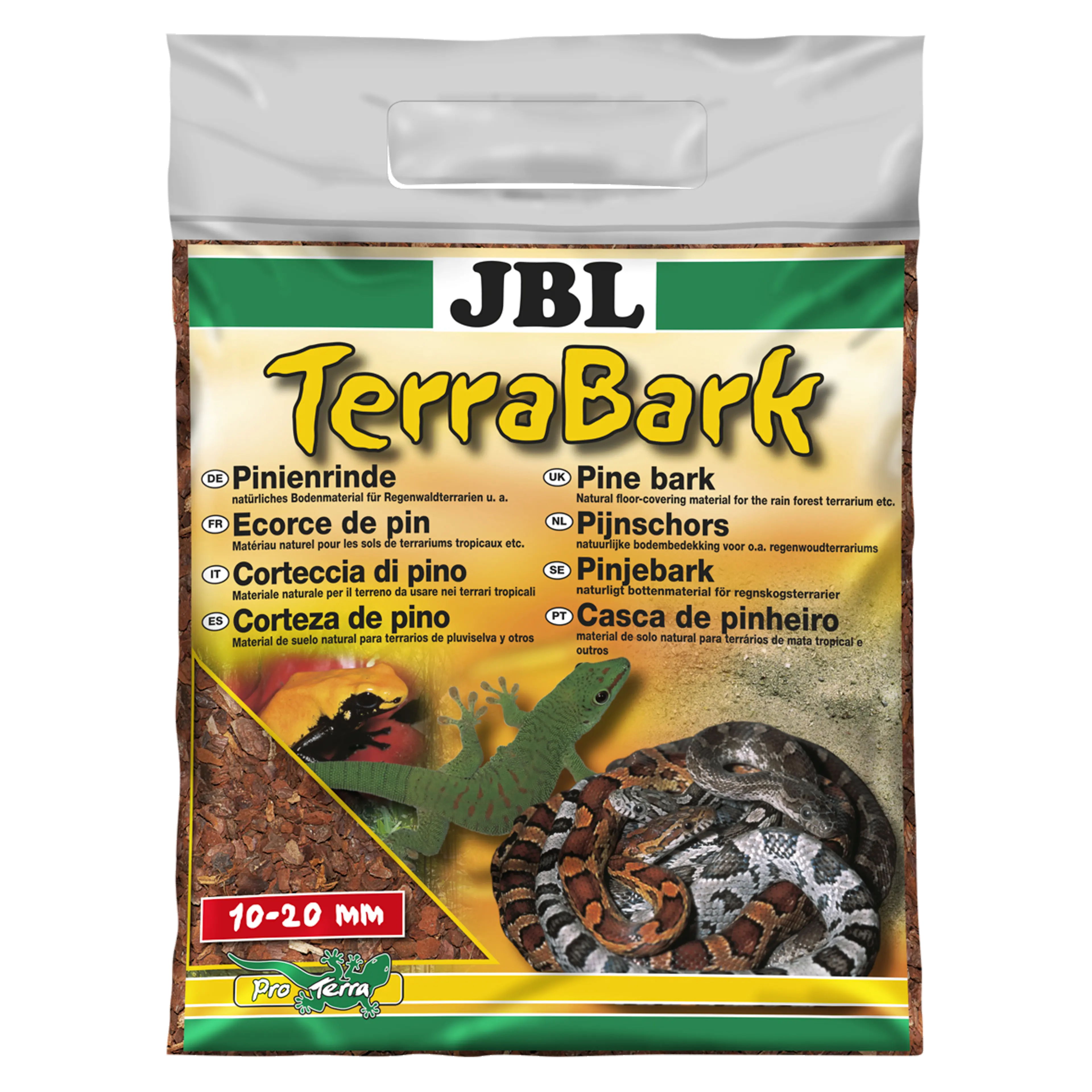 For forest and rainforest terrariums: Pine bark substrate