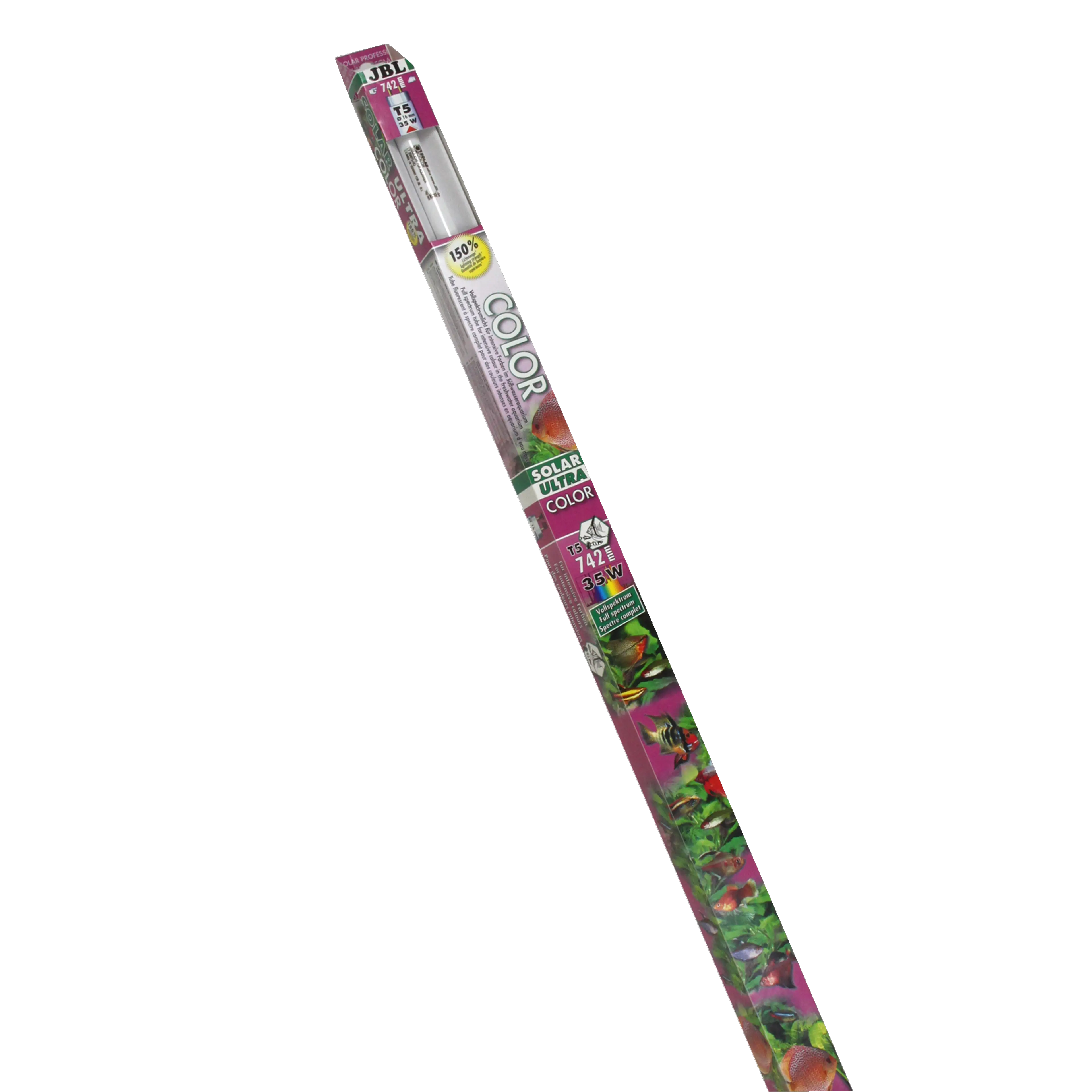 Solar fluorescent tube for vibrant colours in freshwater aquariums, promotes plant growth
