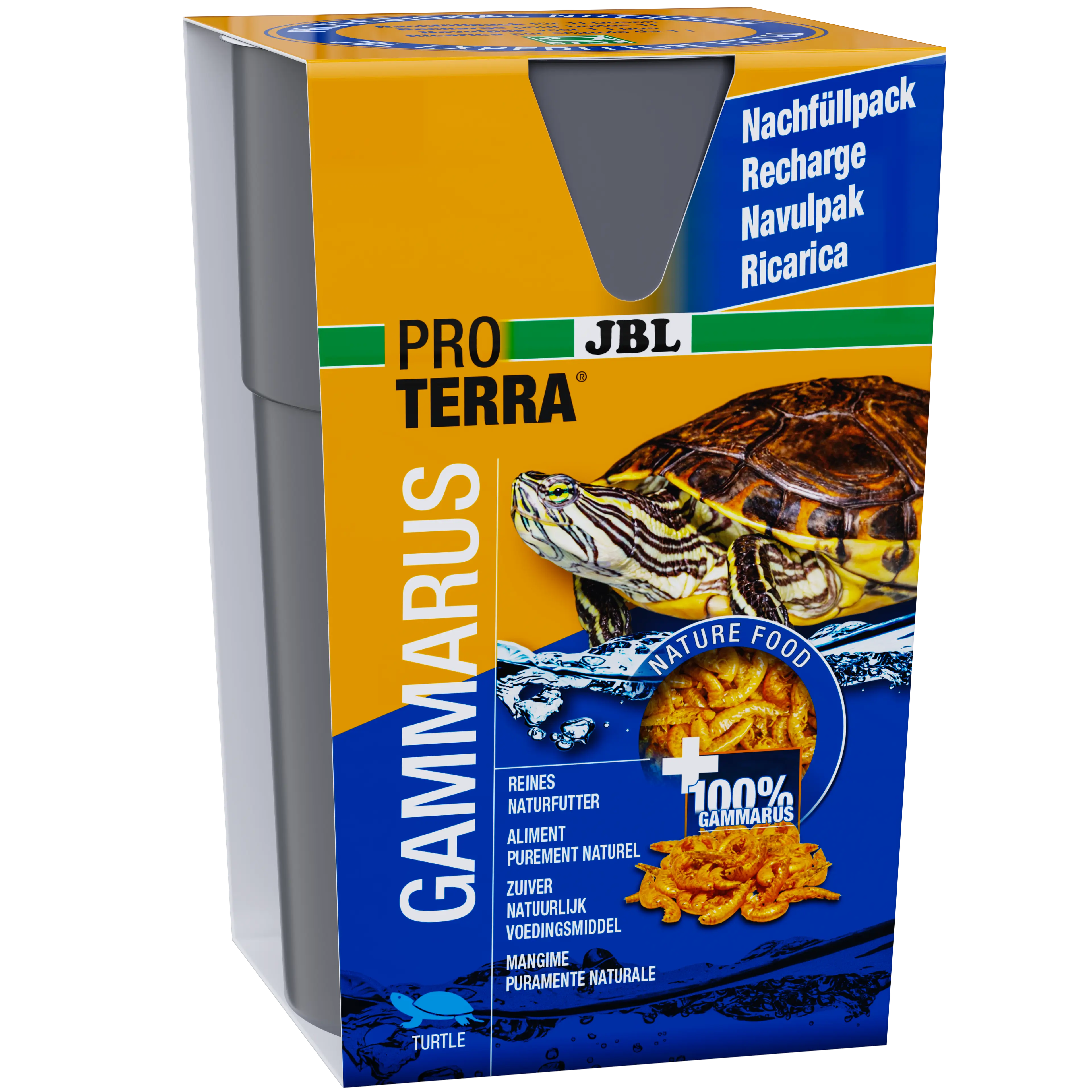 Aliment simple pour tortues aquatiques et tortues des marais : gammares (Gammarus) nettoyés et séchés naturellement, d'une longueur d'environ 1 à 1,5 cm.