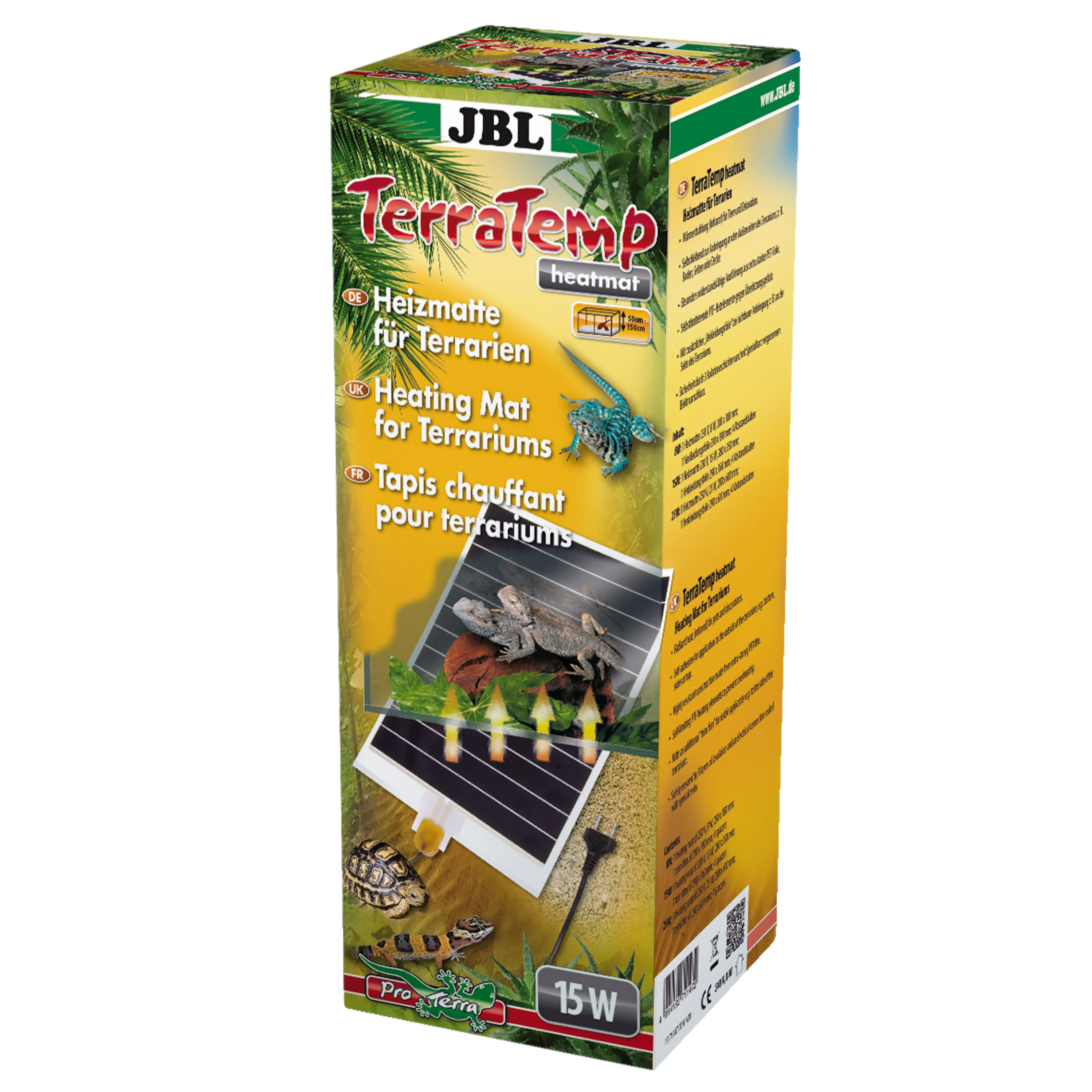 Ideal heat radiation for animals and plants: Self-adhesive infrared heating mat for terrariums