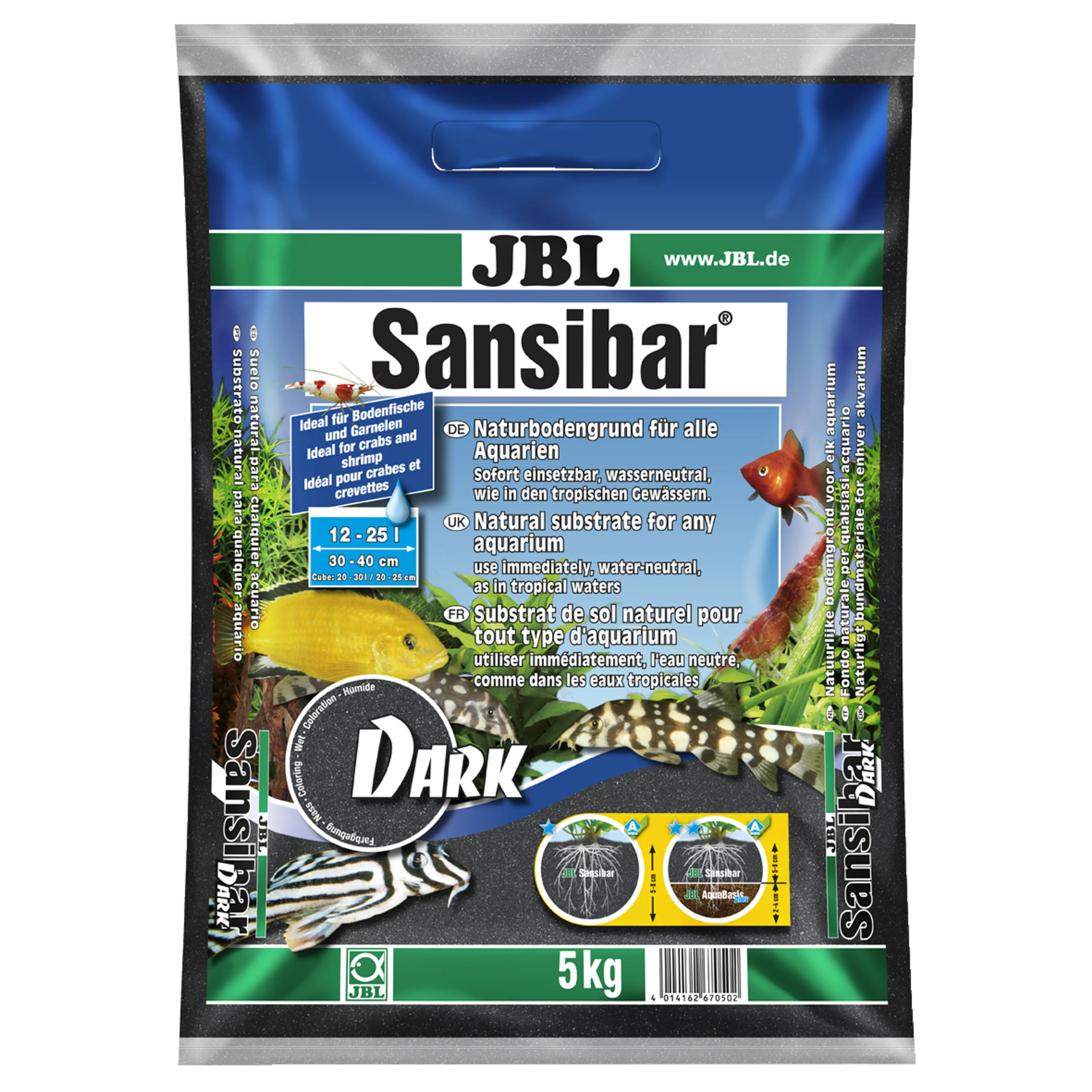 Perfect support for plant roots: substrate with a grain size of 0.2–0.6 mm for freshwater and saltwater aquariums and terrariums