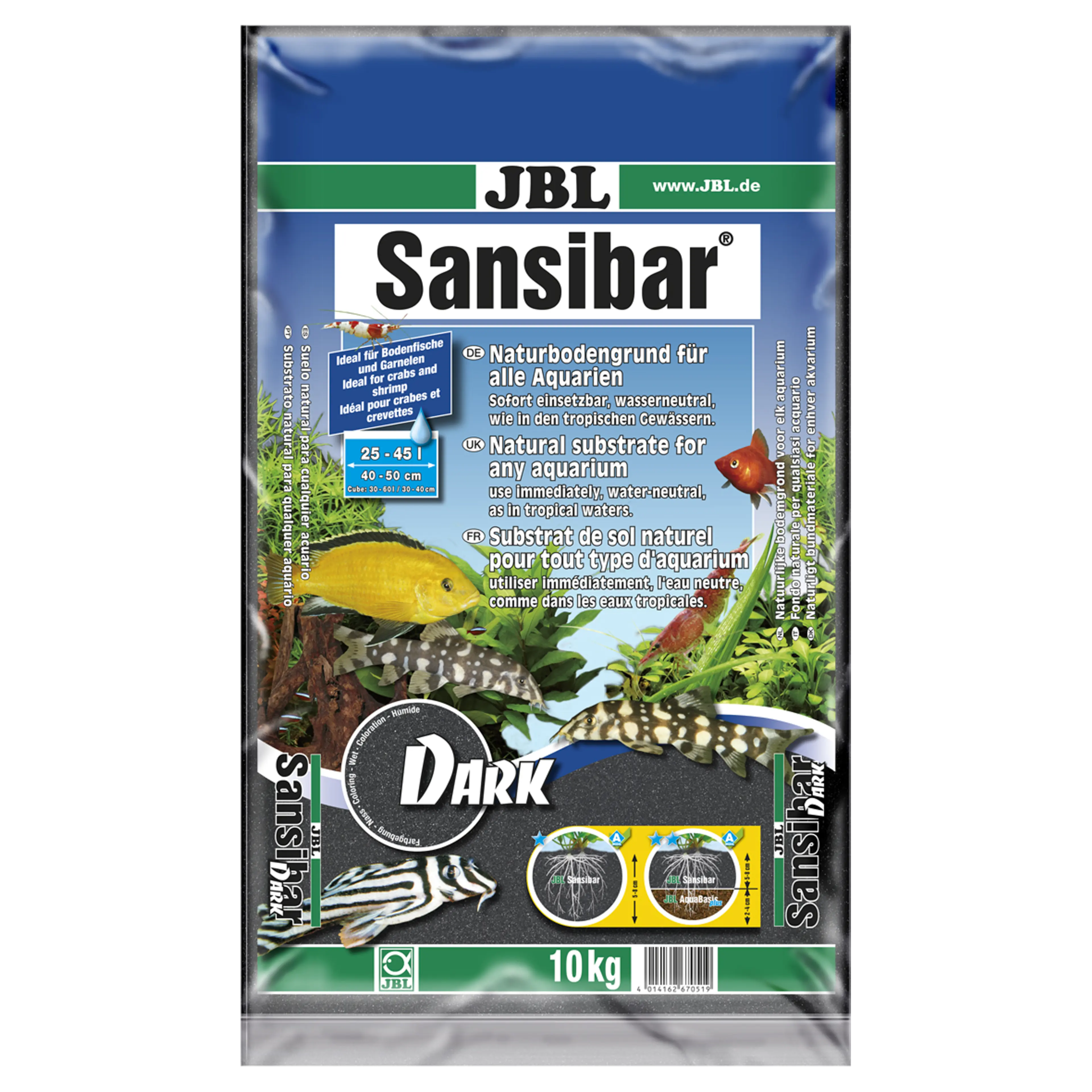 Perfect support for plant roots: substrate with a grain size of 0.2–0.6 mm for freshwater and saltwater aquariums and terrariums