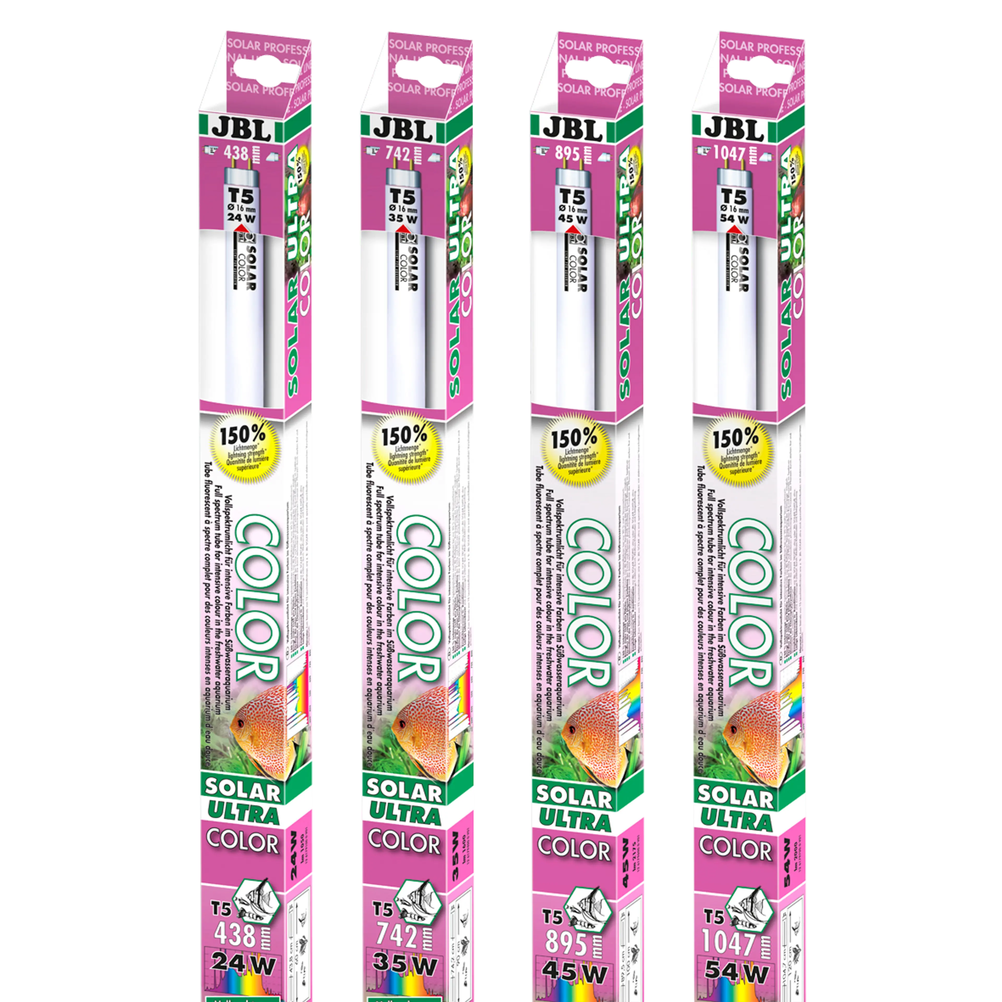 Solar fluorescent tube for vibrant colours in freshwater aquariums, promotes plant growth
