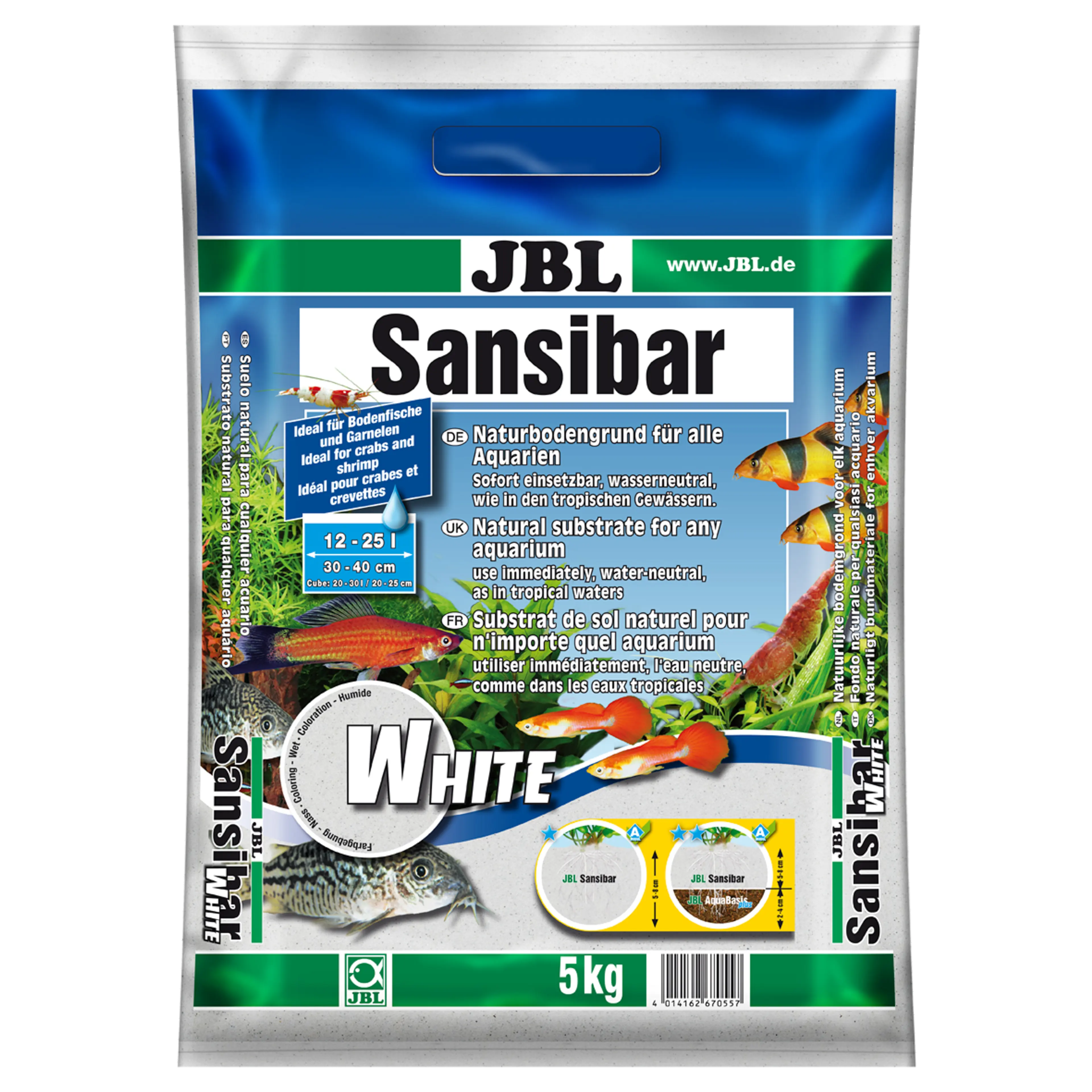 Perfect support for plant roots: substrate with a grain size of 0.2–0.6 mm for freshwater and saltwater aquariums and terrariums