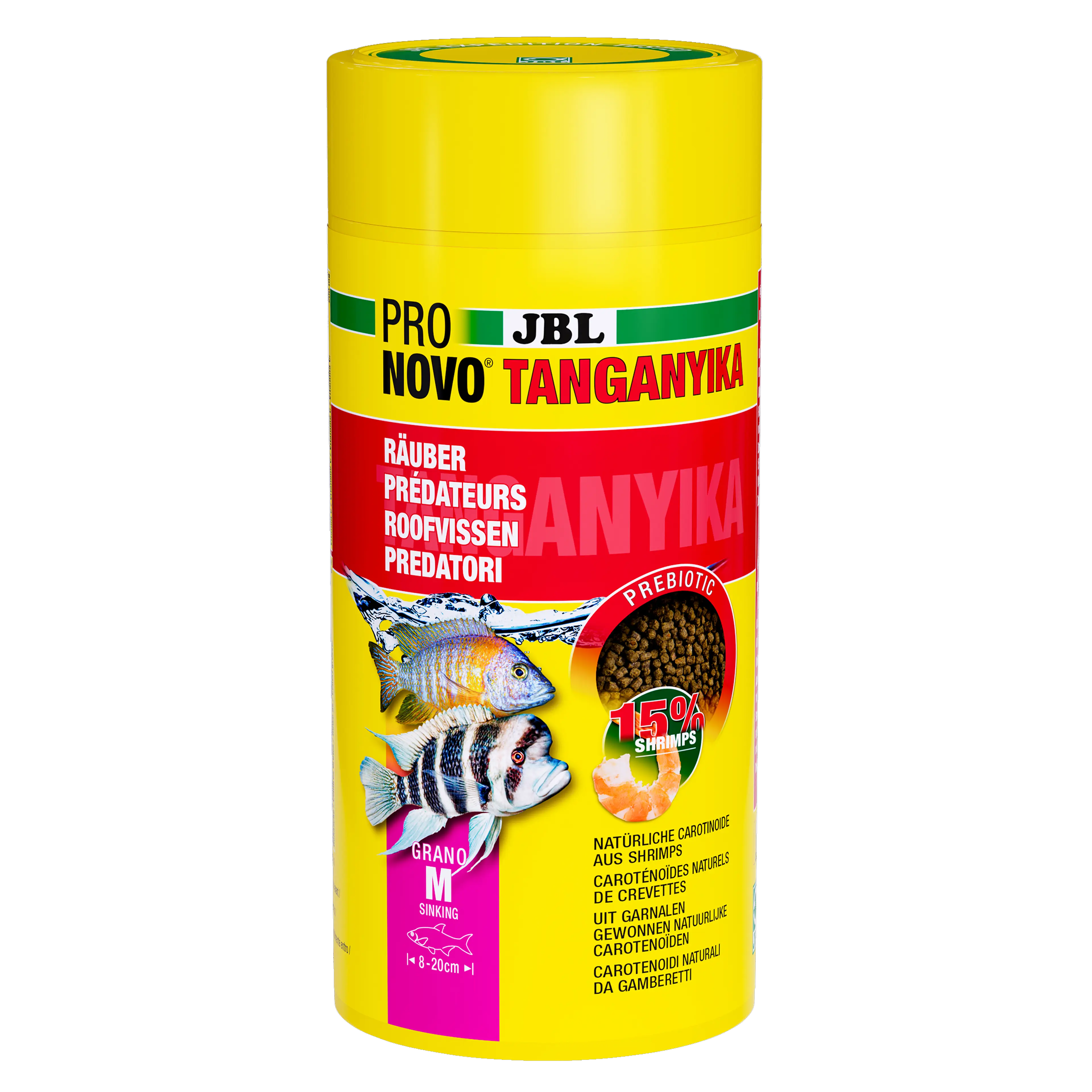 Prebiotic & sinking aquarium fish food: Special fibre in the food provides the beneficial intestinal bacteria with nourishment for healthy digestion.
