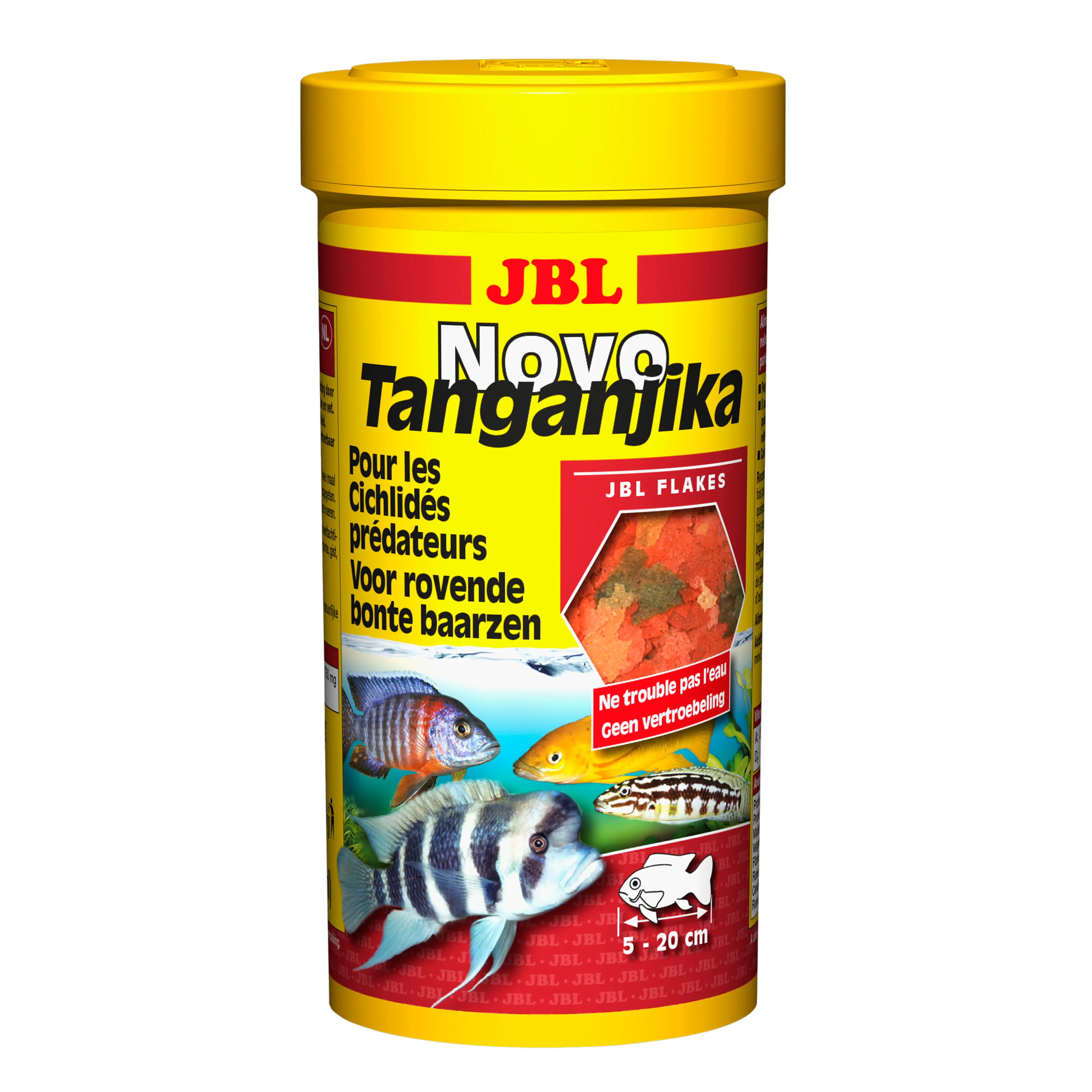 Une alimentation complète, une croissance optimale et des couleurs éclatantes pour les cichlidés prédateurs des lacs Tanganyika et Malawi : les caroténoïdes garantissent de belles couleurs.