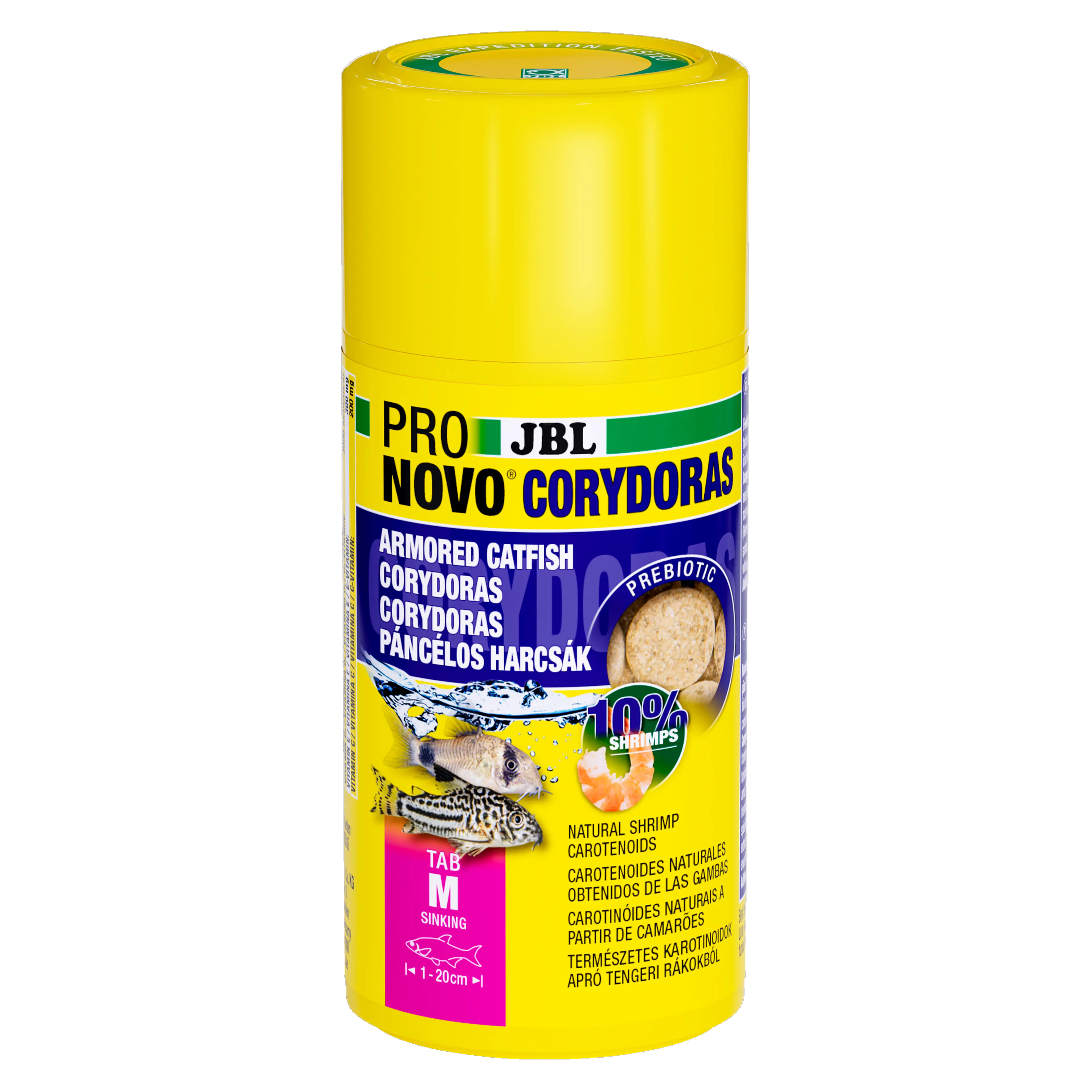 Ideal staple food for all armoured catfish (Corydoras, Aspidoras, Brochis, Scleromystax, Dianema, Hoplosternum, etc.)