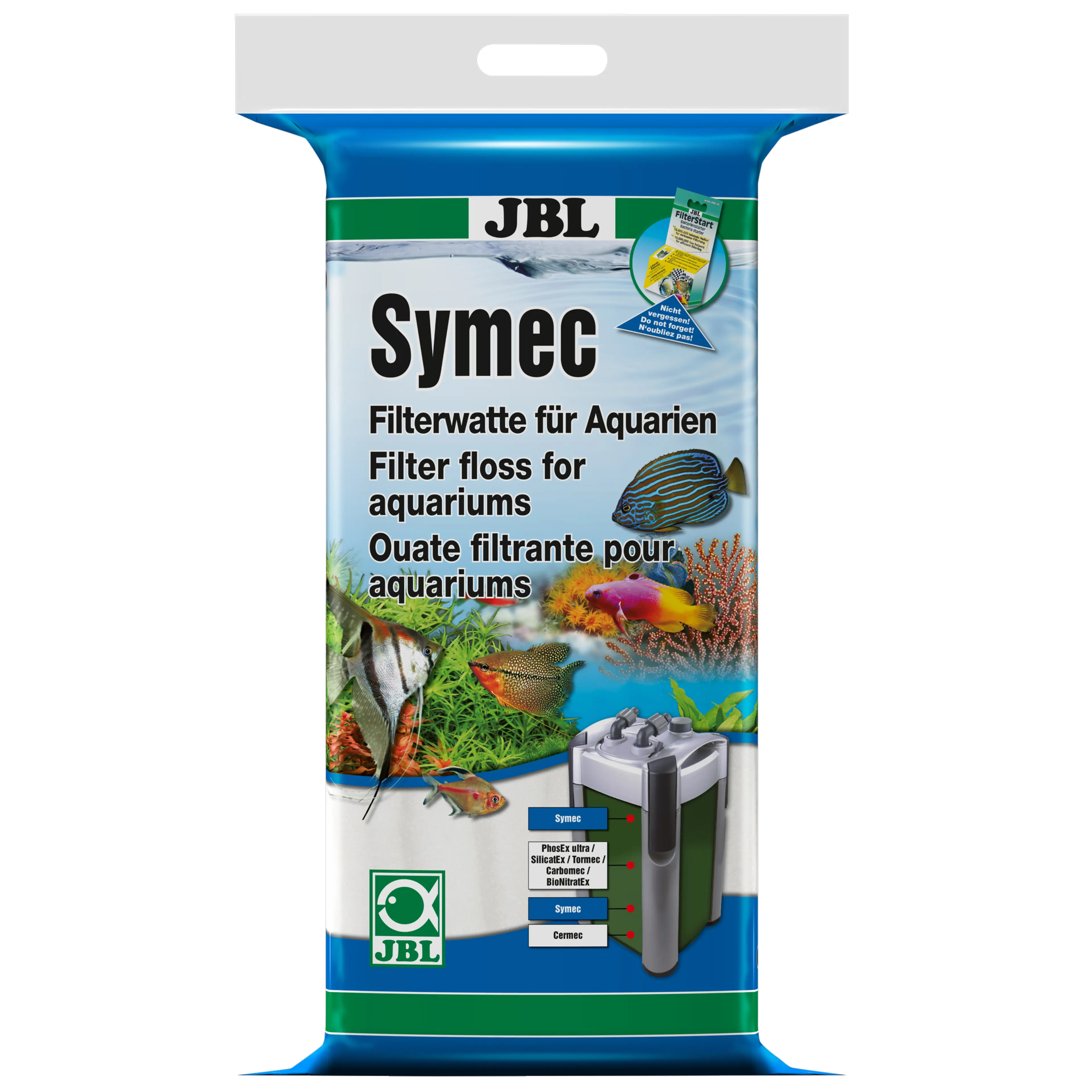 Quick removal of all cloudiness in freshwater and saltwater aquariums: high-quality filter wool for use in aquarium filters