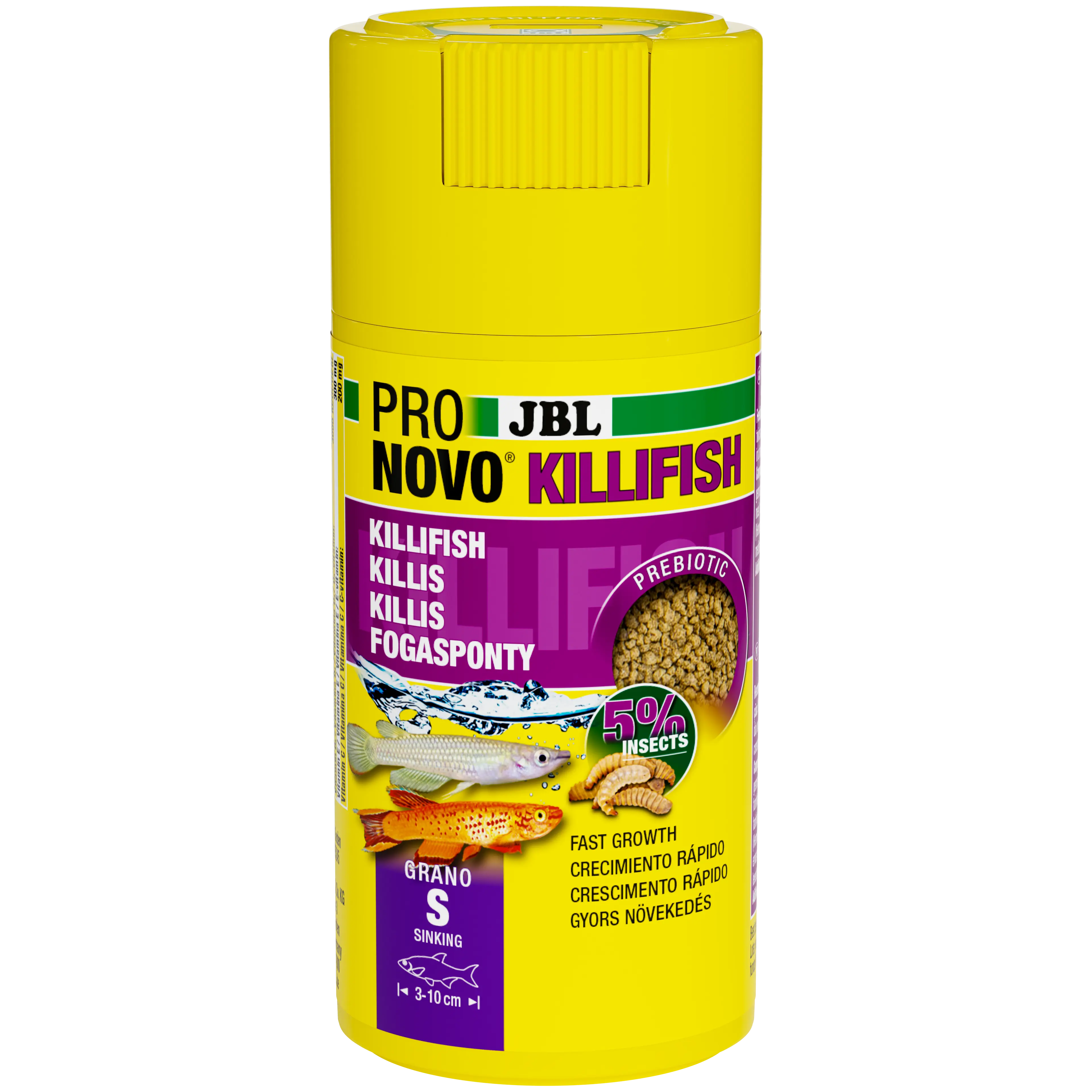 Prebiotic & sinking aquarium fish food: Special fibre in the food provides the beneficial gut bacteria with nourishment for healthy digestion.