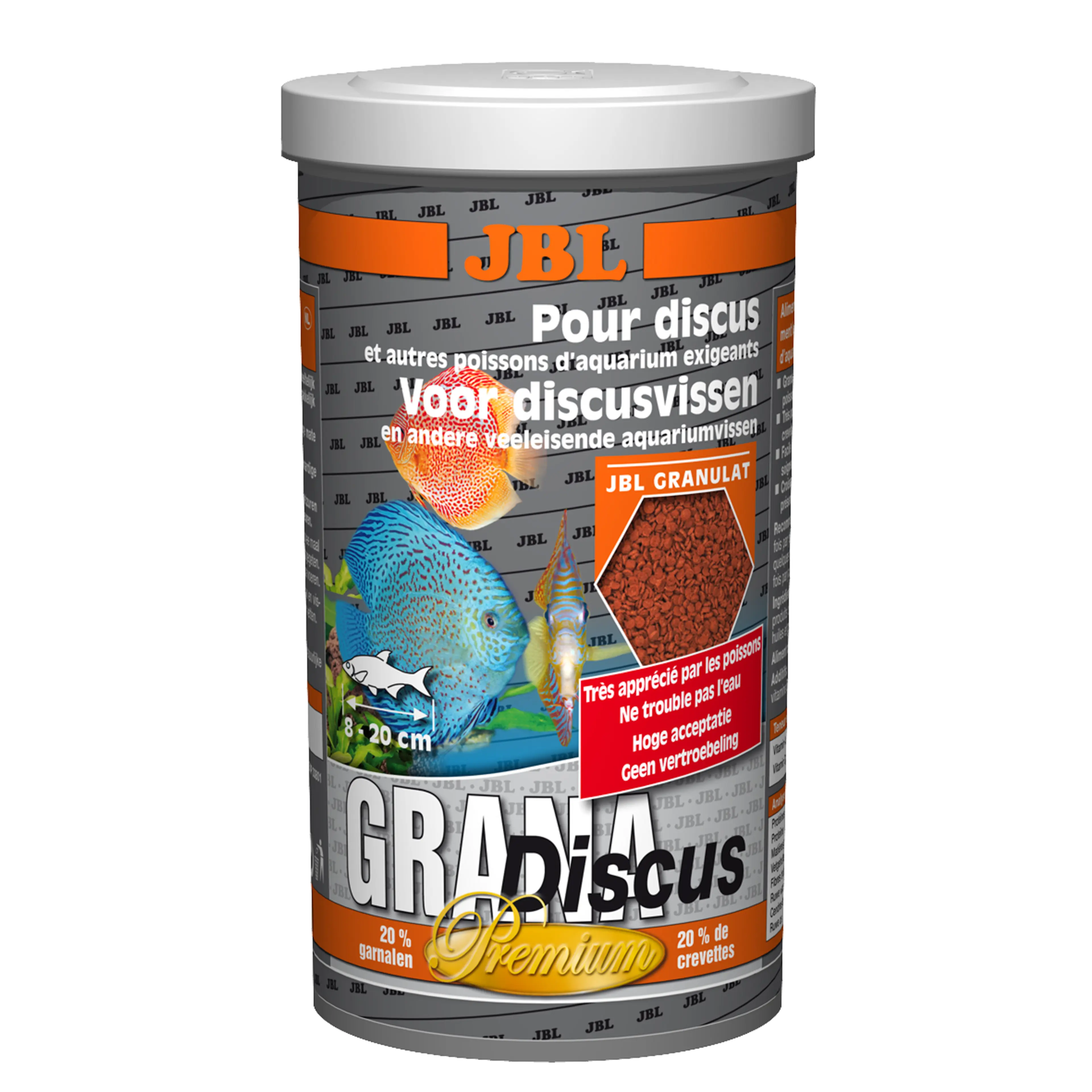 Une alimentation complète, une croissance optimale et des couleurs éclatantes grâce à des matières premières sélectionnées pour les cichlidés discus exigeants.