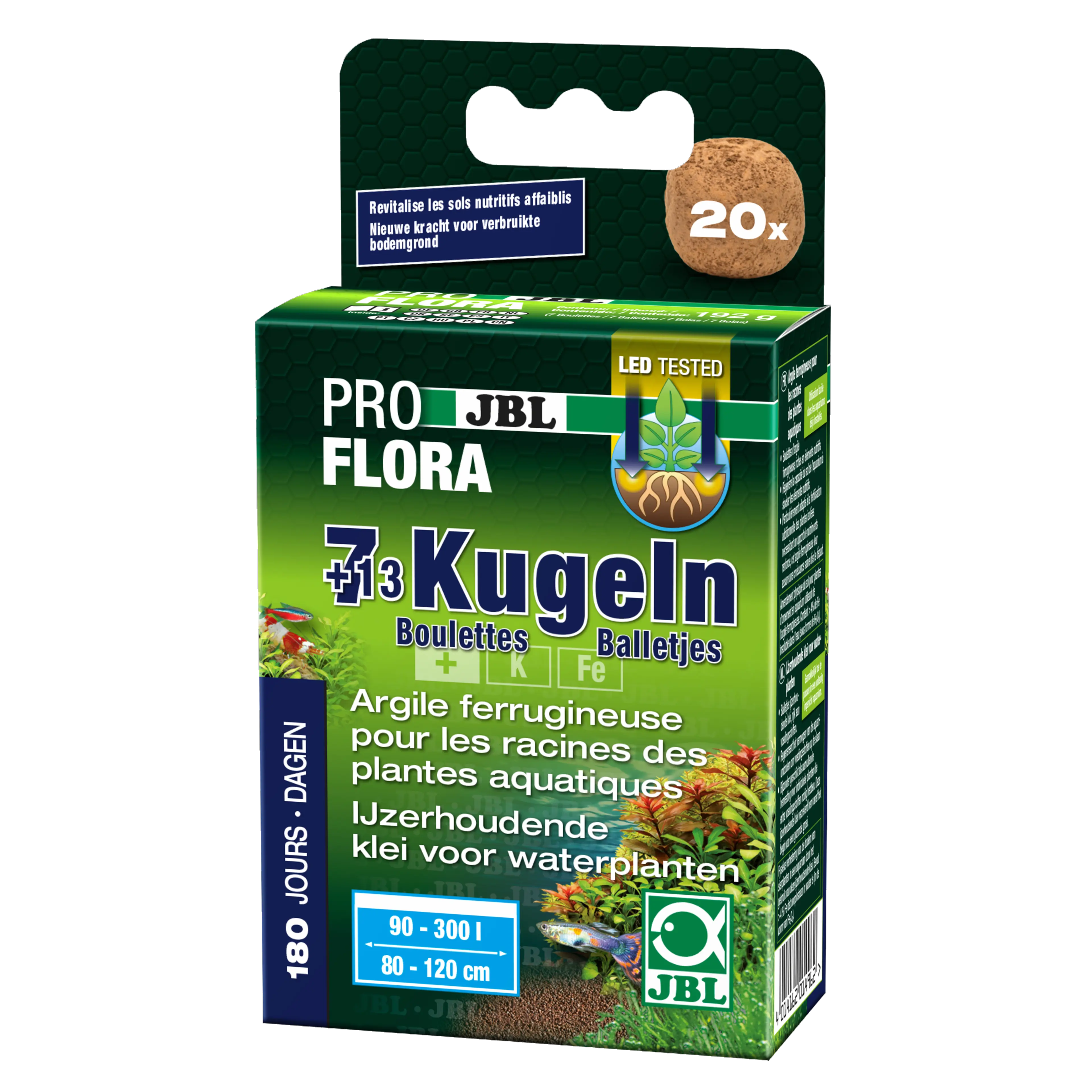 Basic care for plant roots: specially manufactured clay balls loaded with nutrients for freshwater aquariums