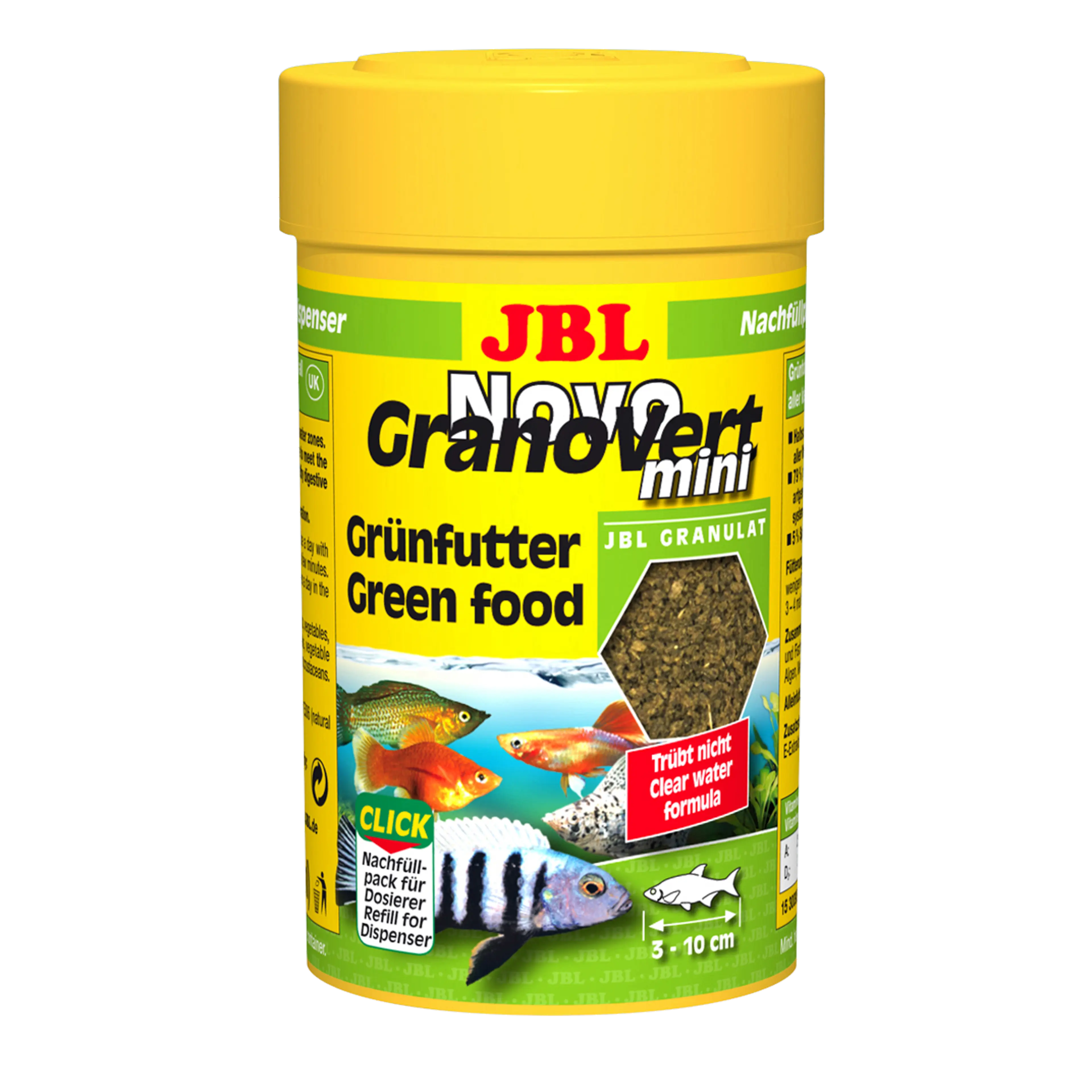 Complete nutrition and optimal growth for tropical freshwater fish and shrimp: with spirulina algae for natural colouring