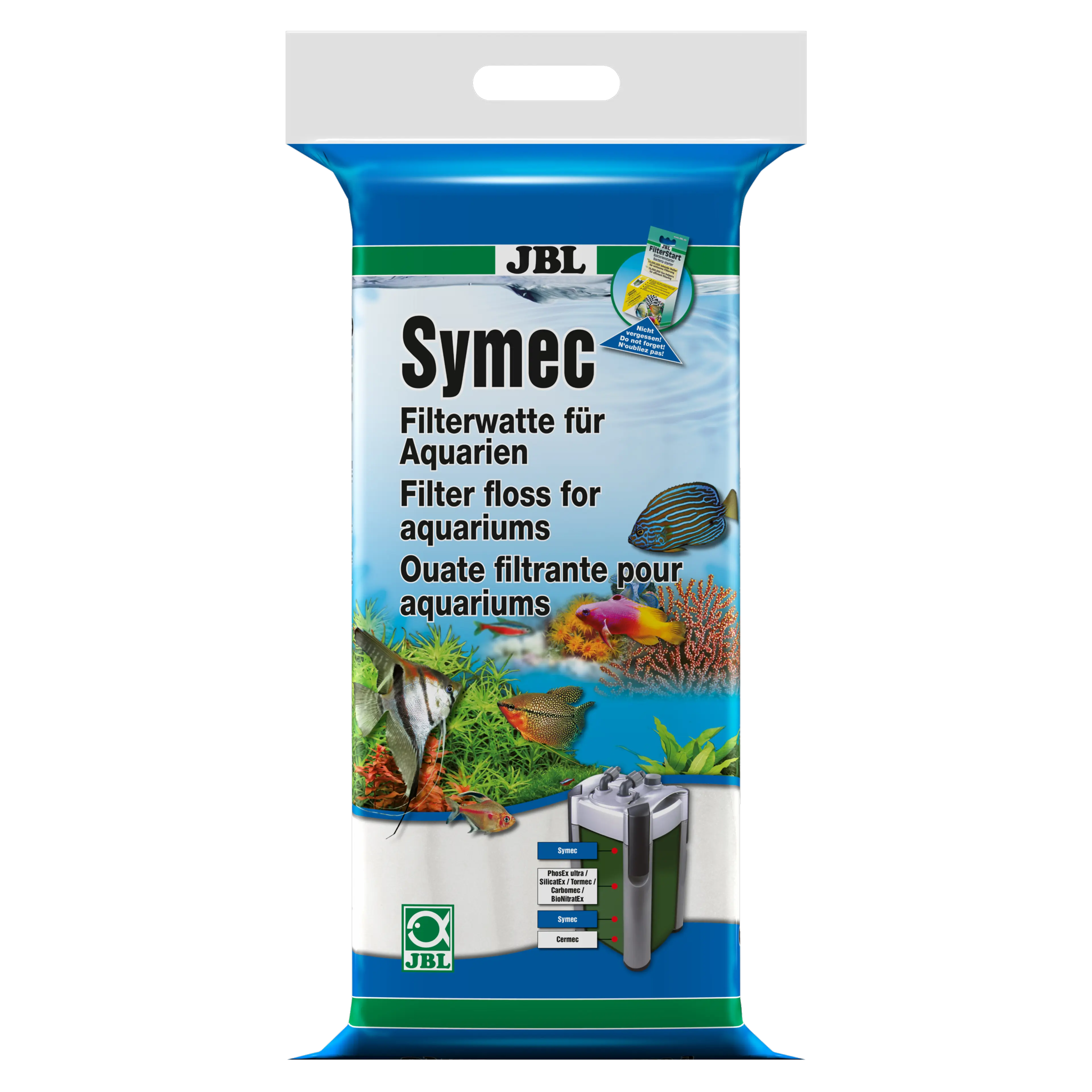 Quick removal of all cloudiness in freshwater and saltwater aquariums: high-quality filter wool for use in aquarium filters